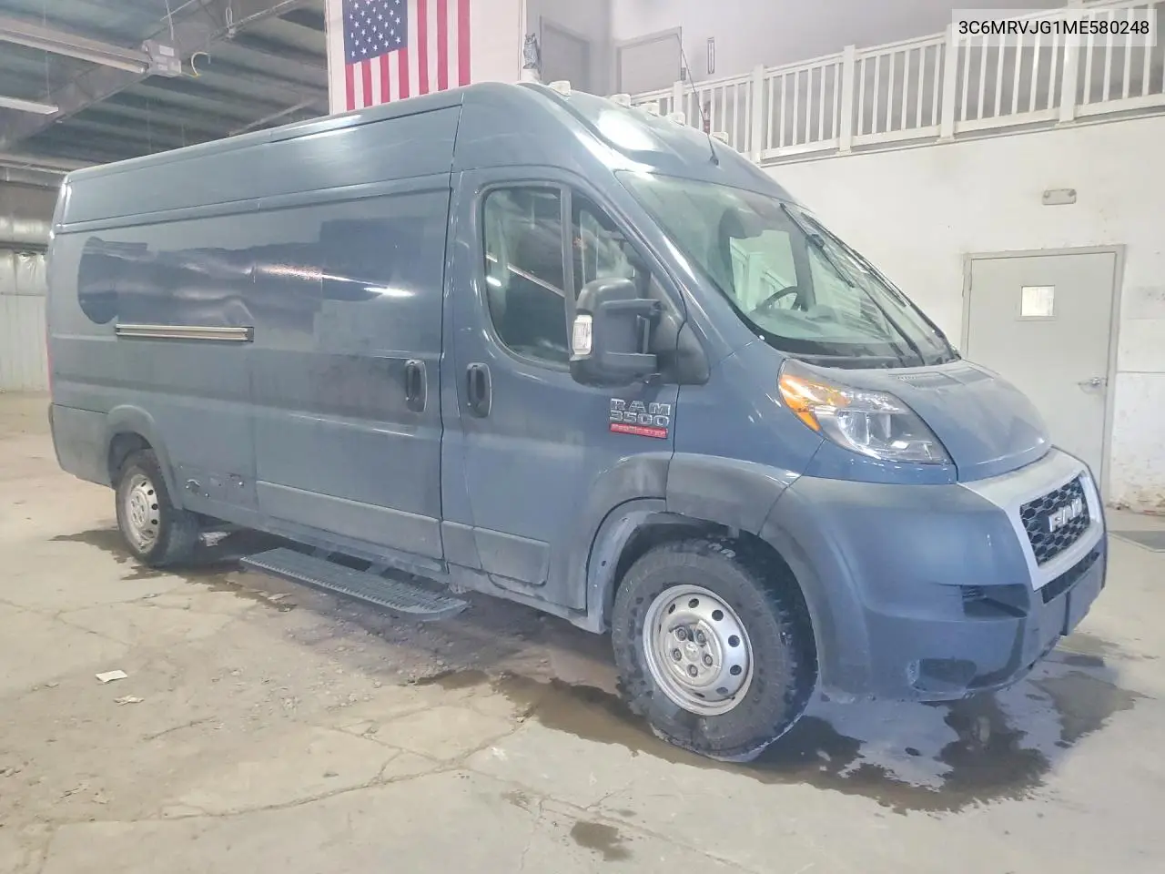 2021 Ram Promaster 3500 Delivery Van VIN: 3C6MRVJG1ME580248 Lot: 58157336