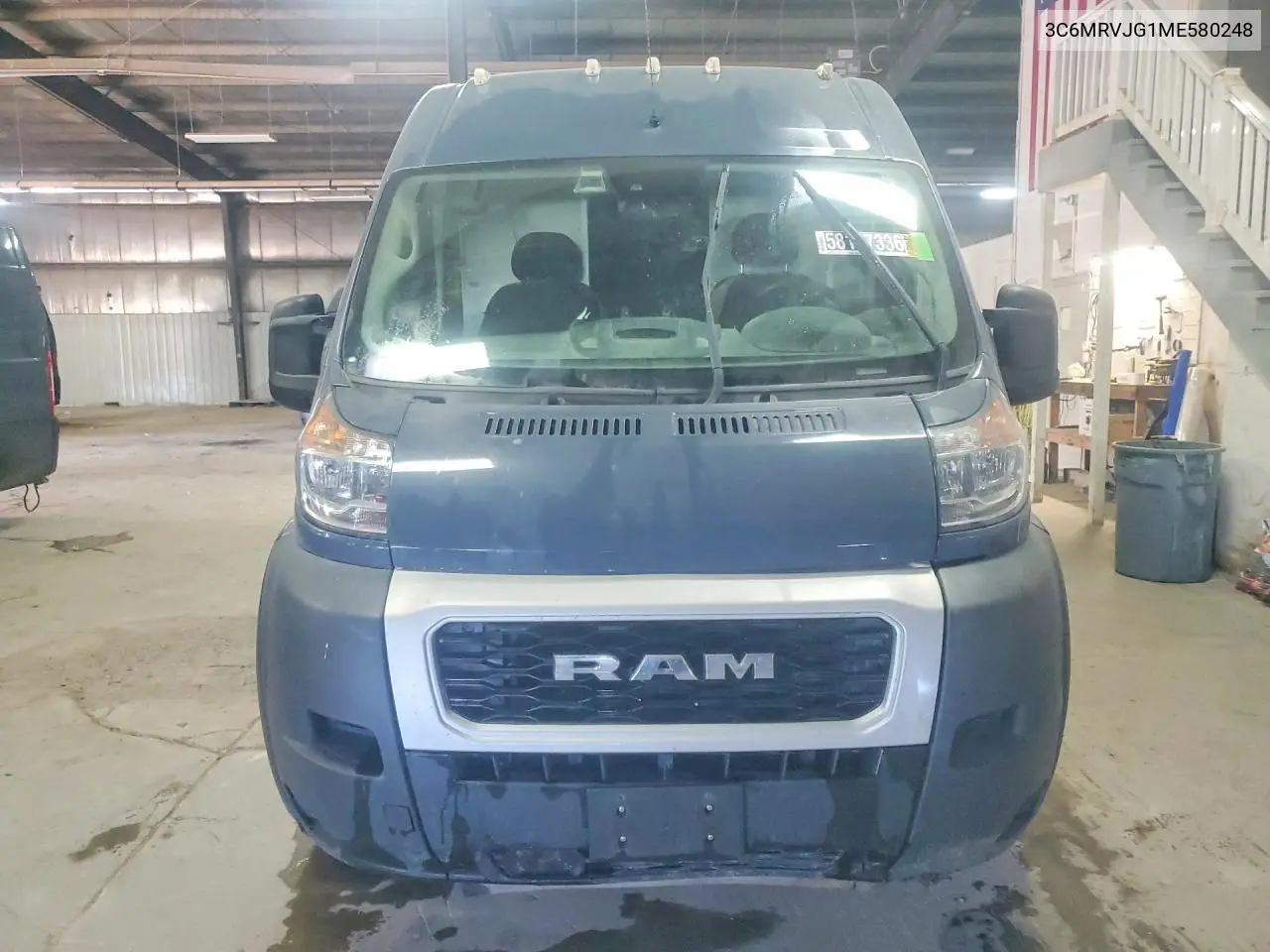 2021 Ram Promaster 3500 Delivery Van VIN: 3C6MRVJG1ME580248 Lot: 58157336