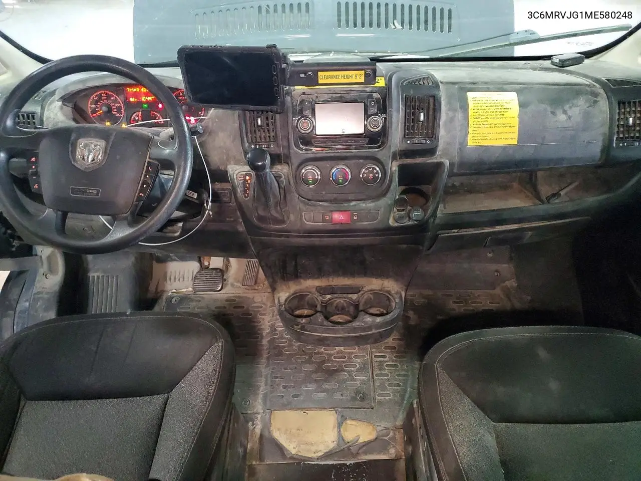 2021 Ram Promaster 3500 Delivery Van VIN: 3C6MRVJG1ME580248 Lot: 58157336