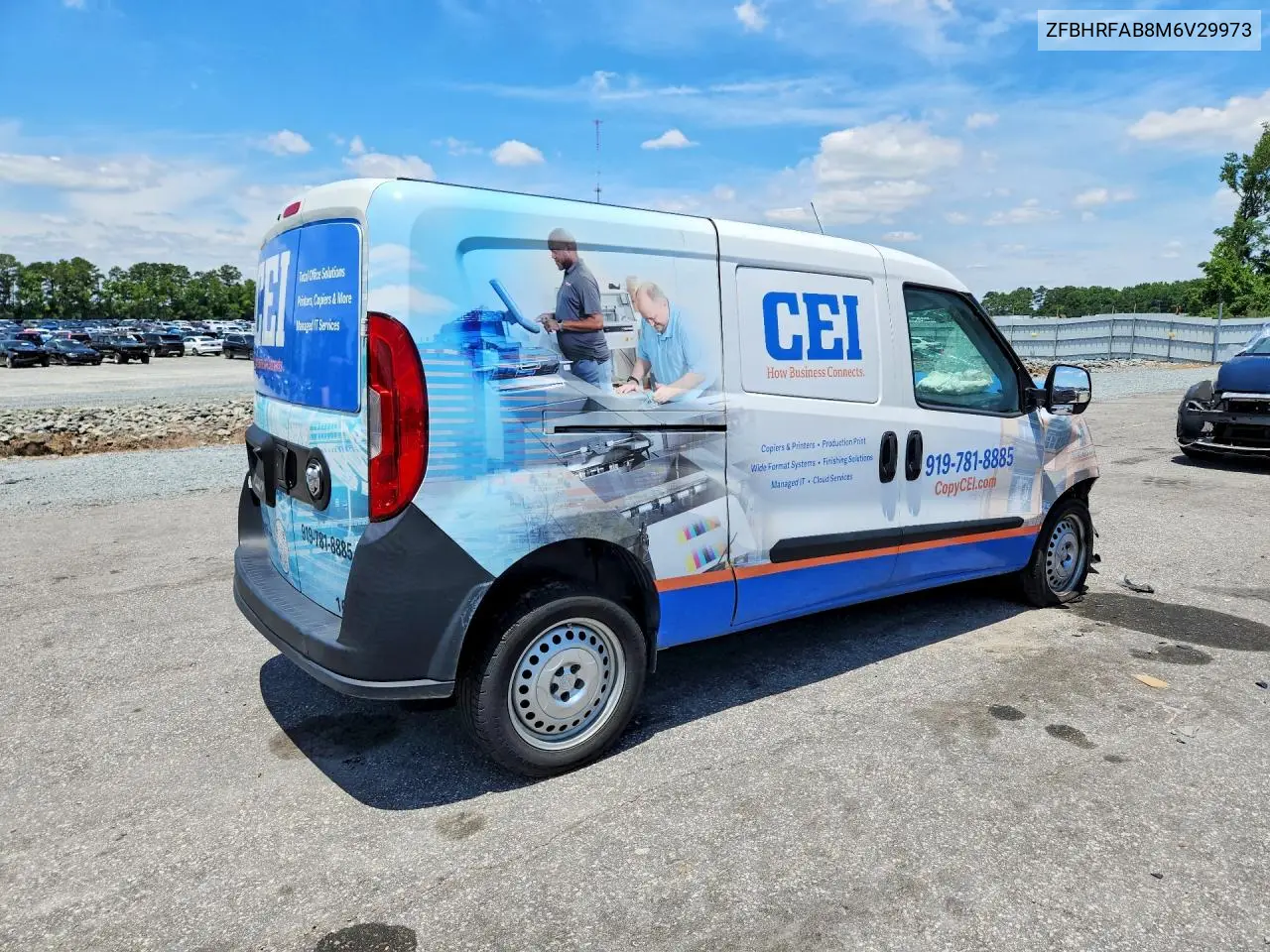 2021 Ram Promaster City VIN: ZFBHRFAB8M6V29973 Lot: 58592566