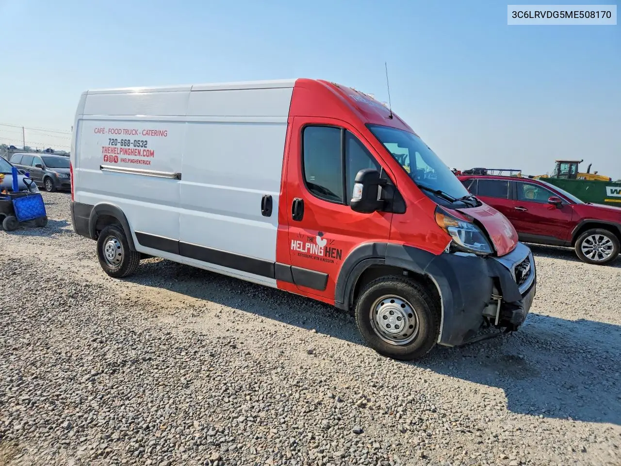 2021 Ram Promaster 2500 2500 High VIN: 3C6LRVDG5ME508170 Lot: 58992086
