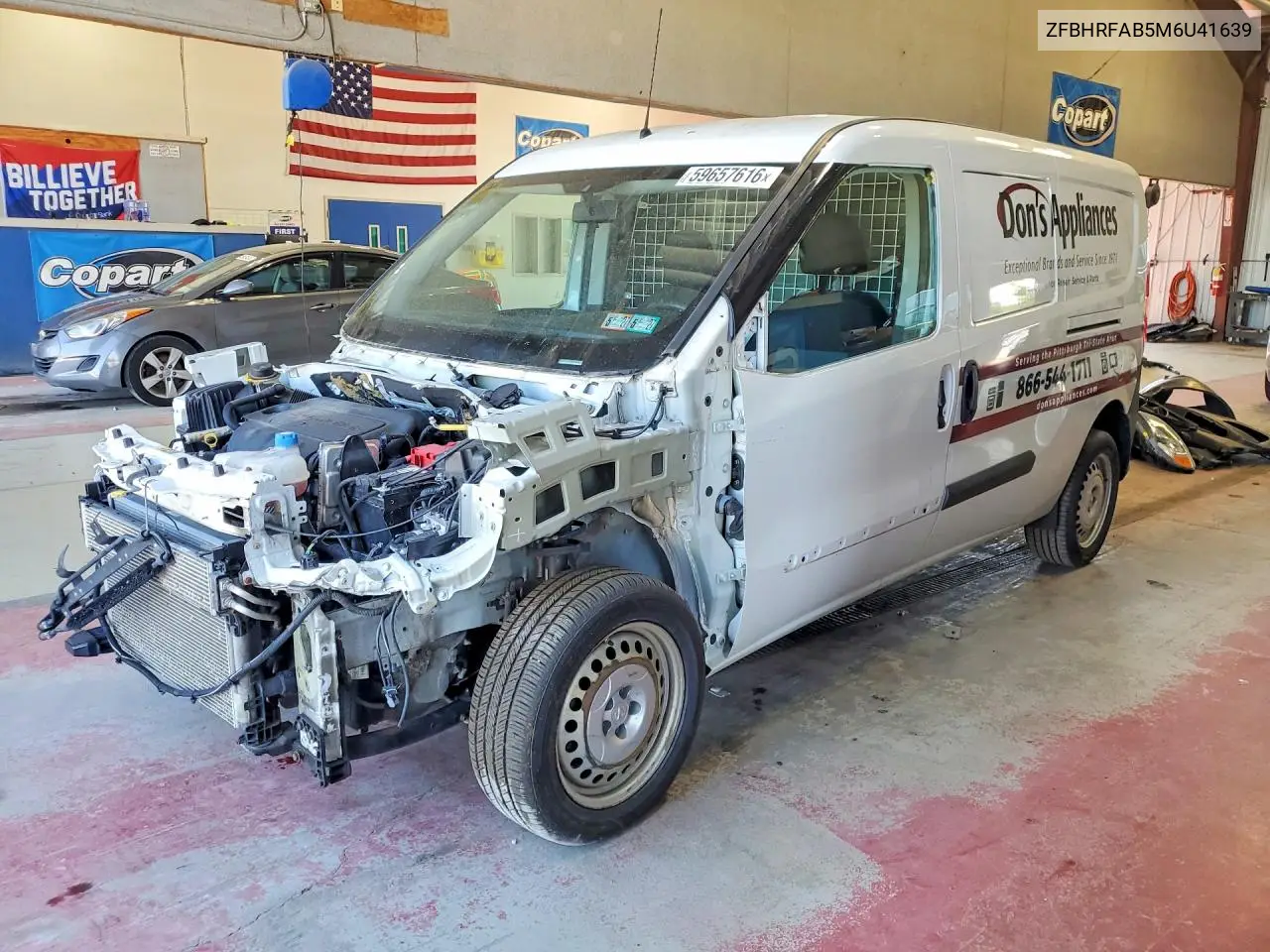 2021 Ram Promaster City VIN: ZFBHRFAB5M6U41639 Lot: 59657616