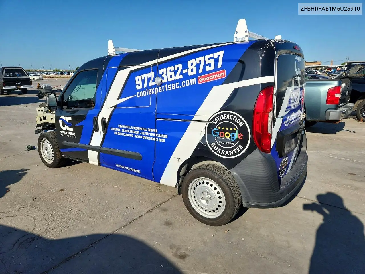 2021 Ram Promaster City VIN: ZFBHRFAB1M6U25910 Lot: 60054386