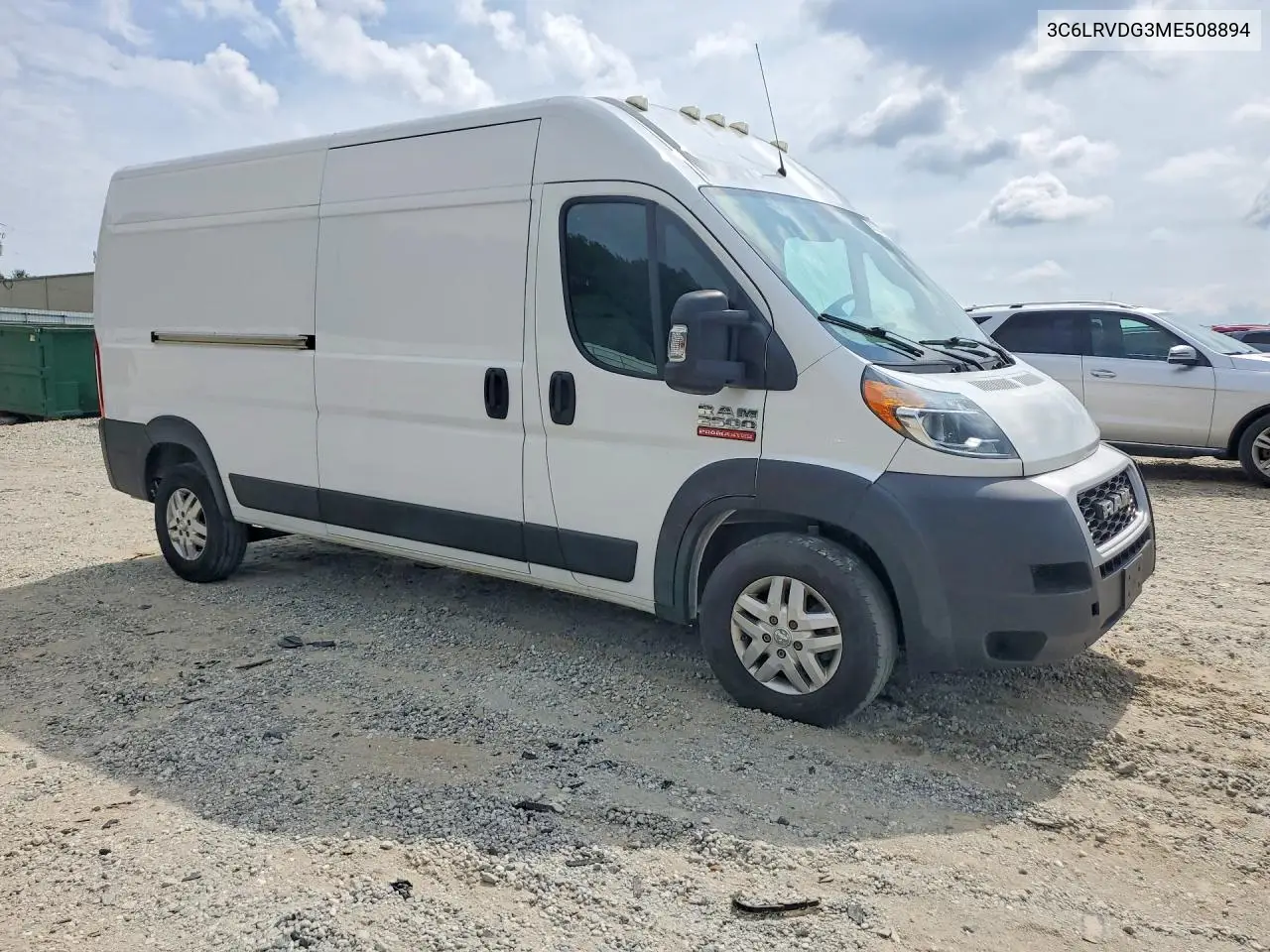 2021 Ram Promaster 2500 2500 High VIN: 3C6LRVDG3ME508894 Lot: 60522416