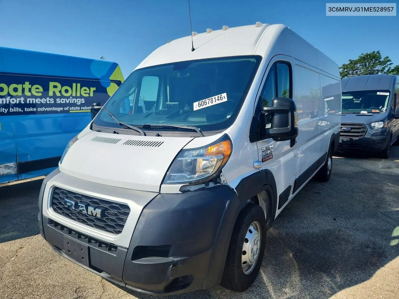 2021 Ram Promaster - Delivery Van VIN: 3C6MRVJG1ME528957 Lot: 60678146