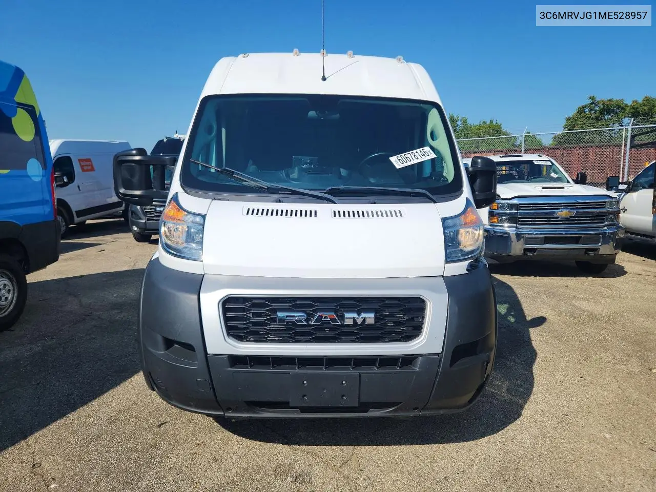 2021 Ram Promaster - Delivery Van VIN: 3C6MRVJG1ME528957 Lot: 60678146