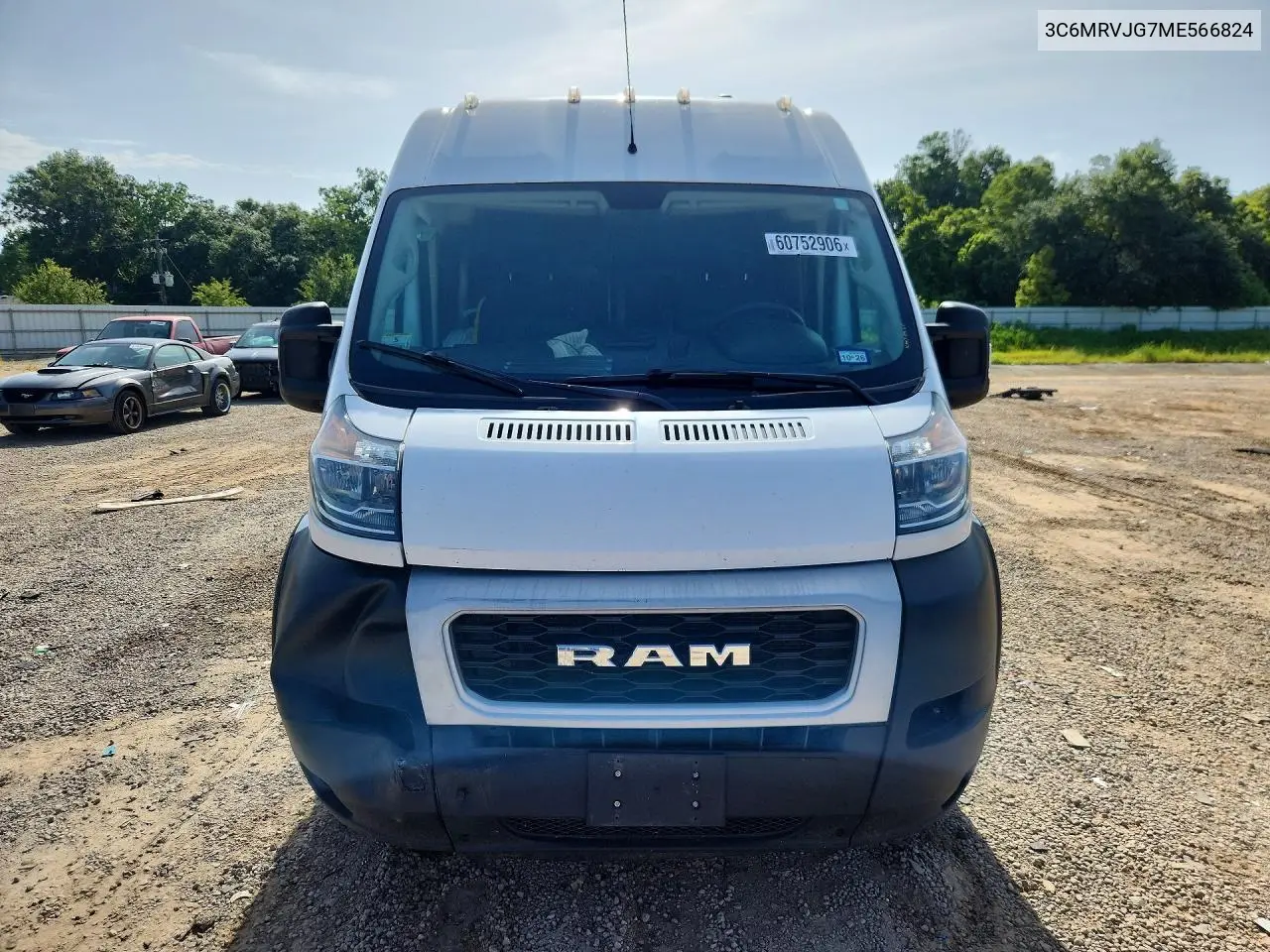 2021 Ram Promaster 3500 3500 High VIN: 3C6MRVJG7ME566824 Lot: 60752906
