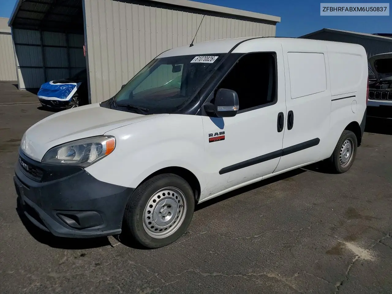 2021 Ram Promaster City VIN: ZFBHRFABXM6U50837 Lot: 61070826