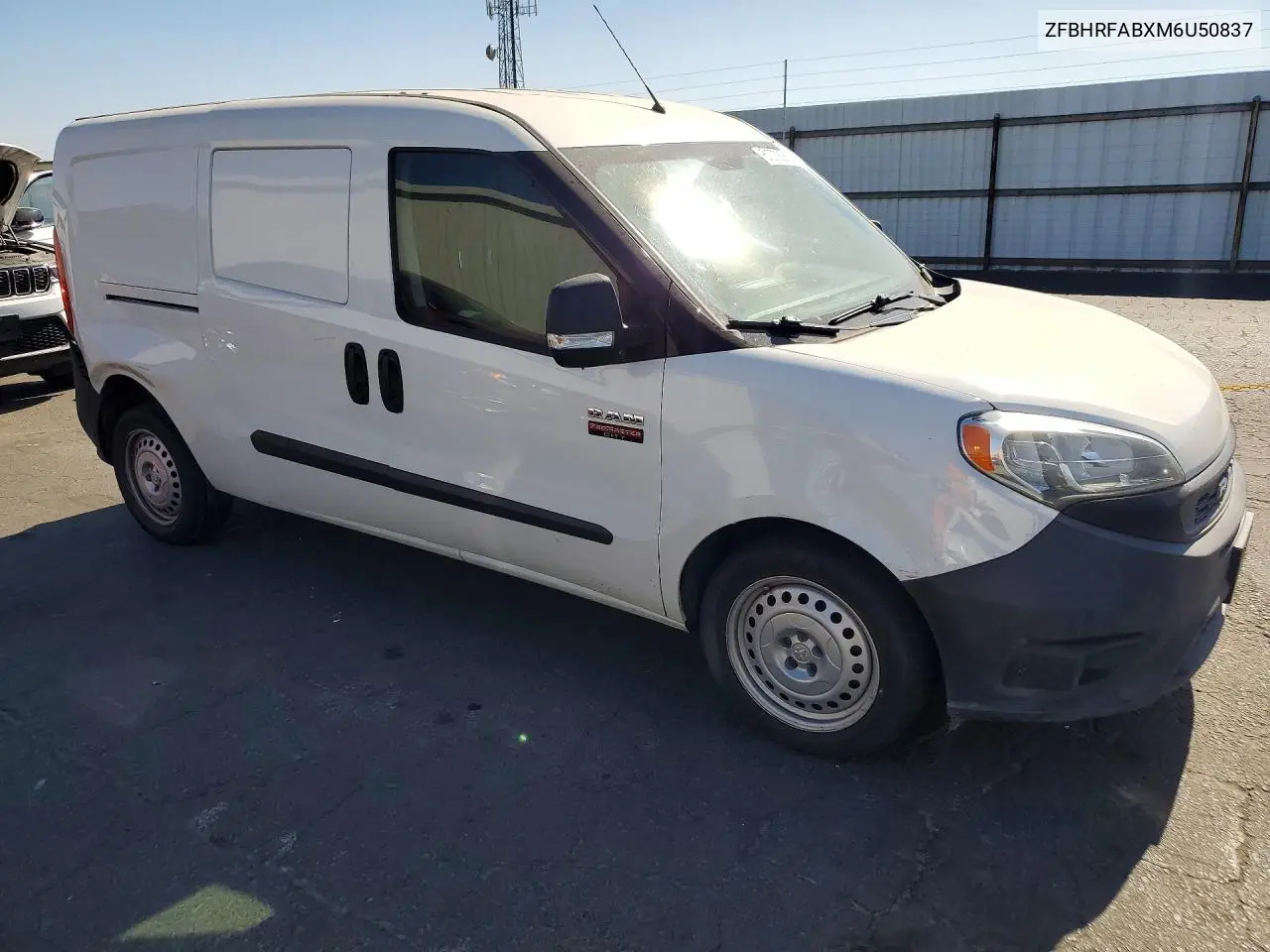 2021 Ram Promaster City VIN: ZFBHRFABXM6U50837 Lot: 61070826