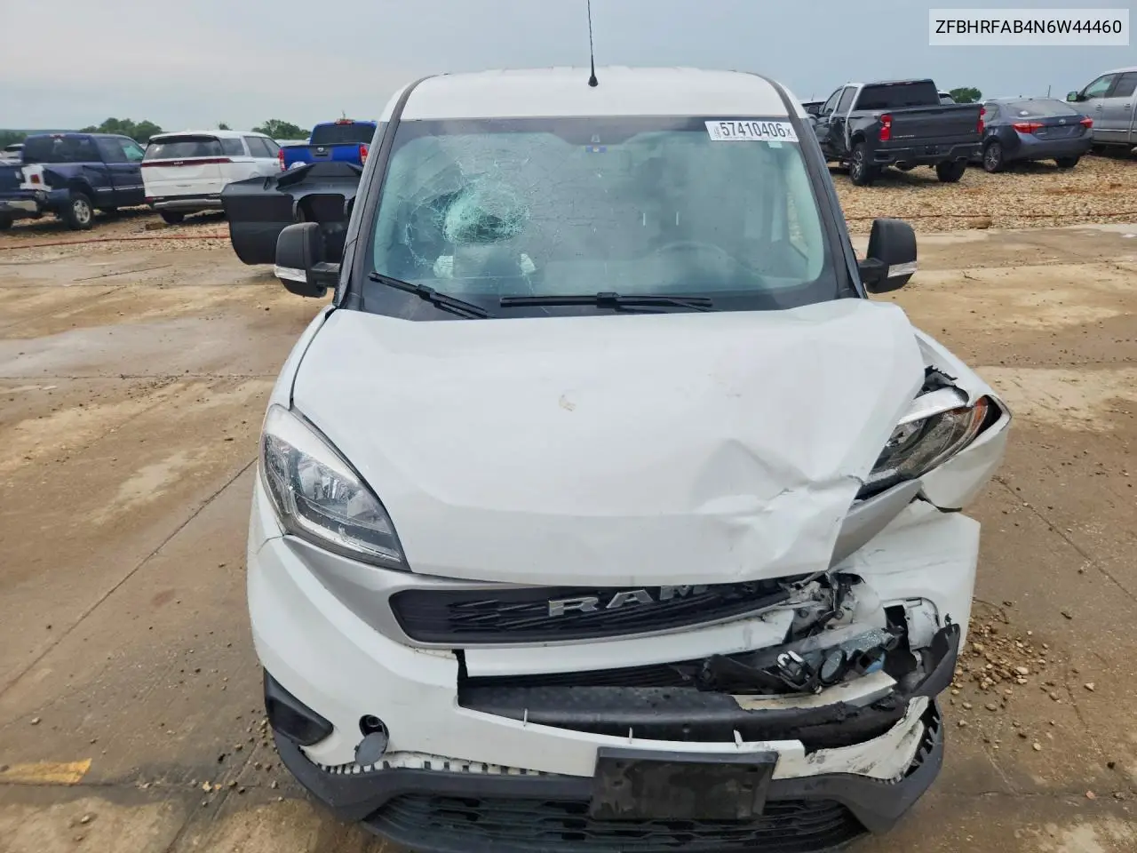 2022 Ram Promaster City Tradesman VIN: ZFBHRFAB4N6W44460 Lot: 57410406