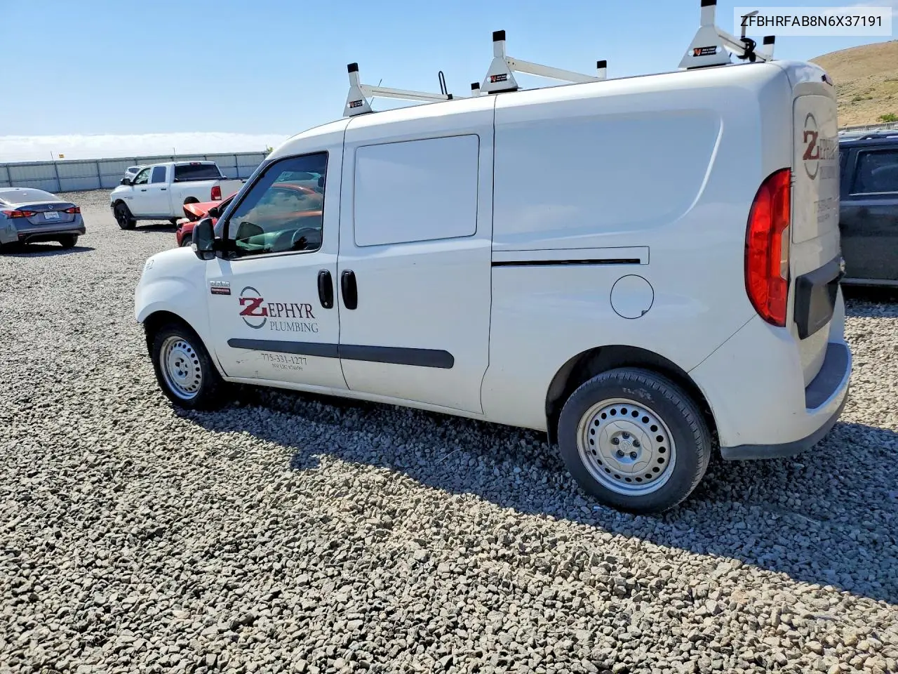 2022 Ram Promaster City Tradesman VIN: ZFBHRFAB8N6X37191 Lot: 57511386