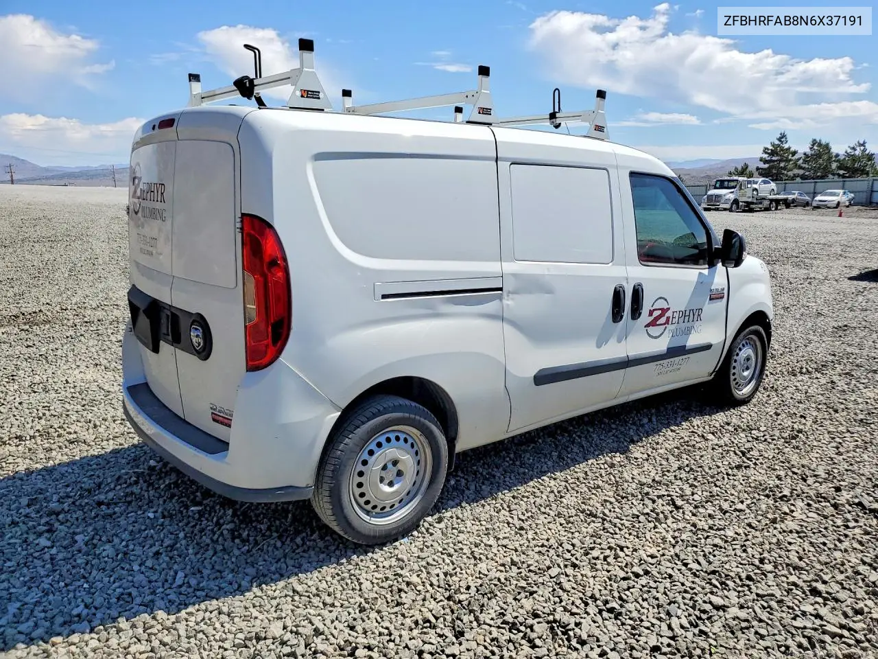 2022 Ram Promaster City Tradesman VIN: ZFBHRFAB8N6X37191 Lot: 57511386