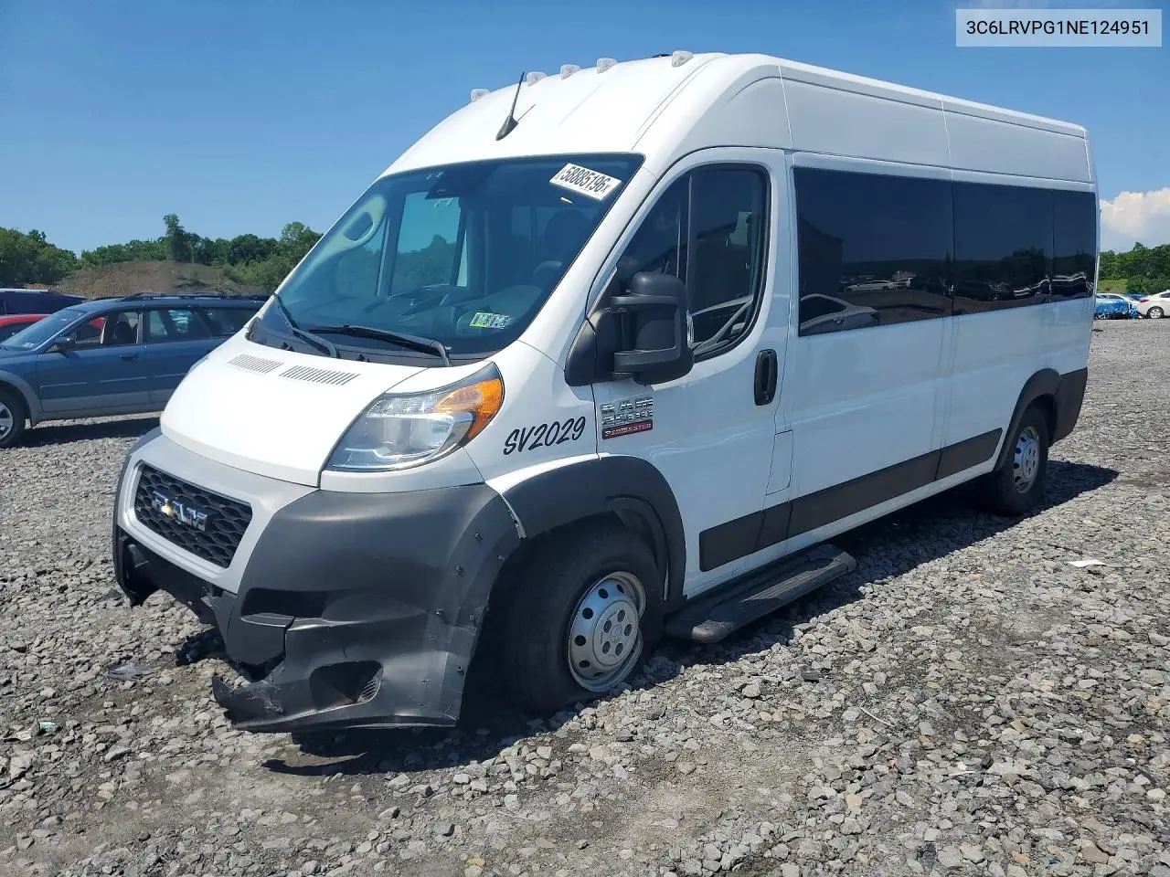 2022 Ram Promaster VIN: 3C6LRVPG1NE124951 Lot: 58885196