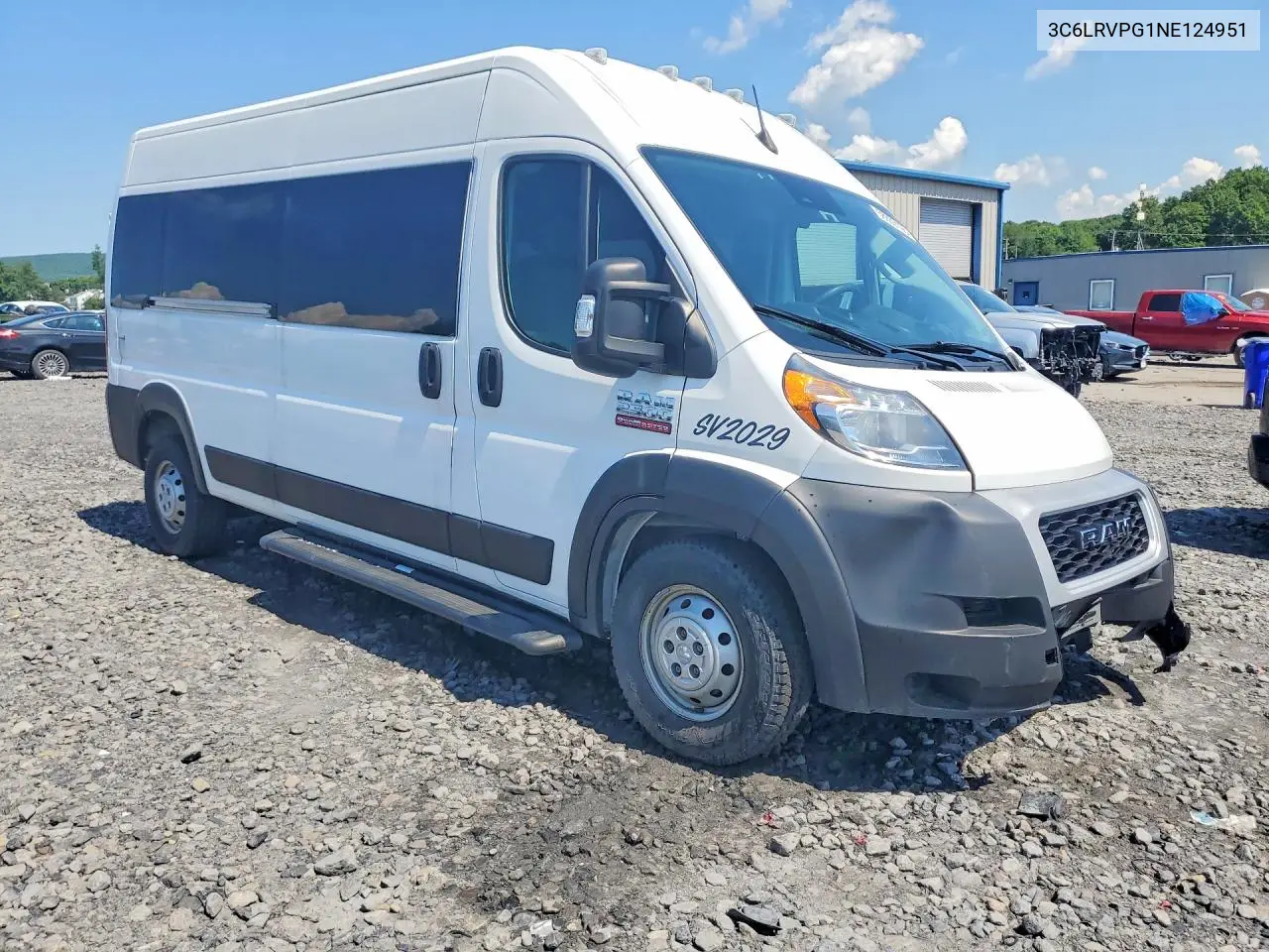 2022 Ram Promaster VIN: 3C6LRVPG1NE124951 Lot: 58885196