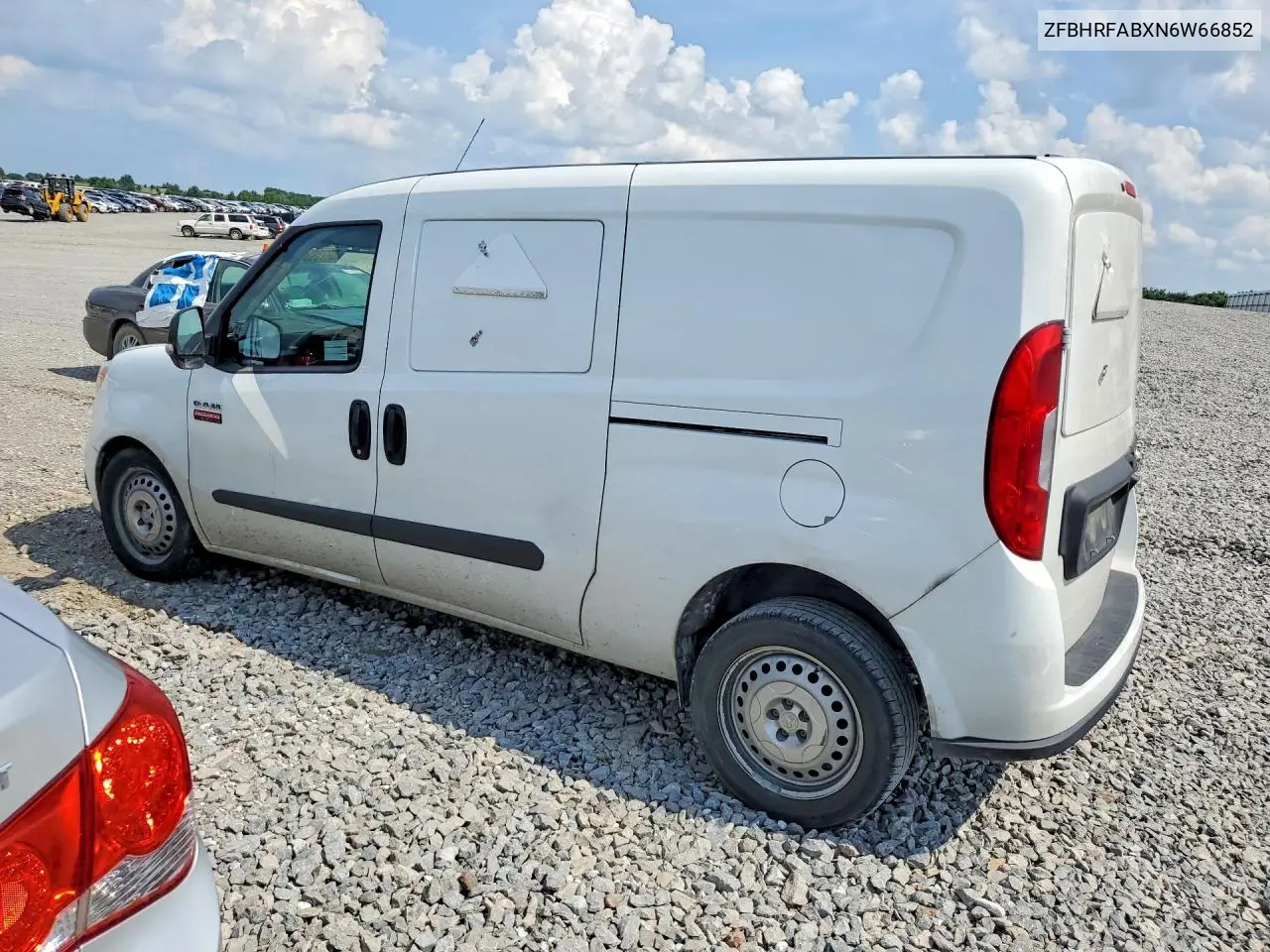 2022 Ram Promaster City Tradesman Delivery Van VIN: ZFBHRFABXN6W66852 Lot: 59739856