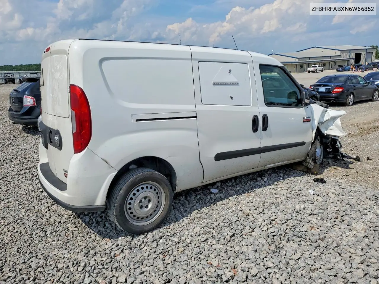 2022 Ram Promaster City Tradesman Delivery Van VIN: ZFBHRFABXN6W66852 Lot: 59739856