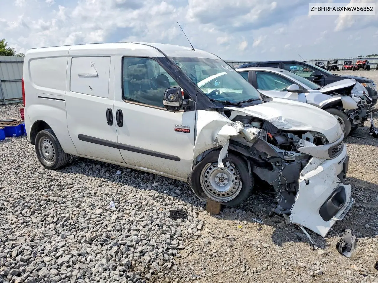 2022 Ram Promaster City Tradesman Delivery Van VIN: ZFBHRFABXN6W66852 Lot: 59739856