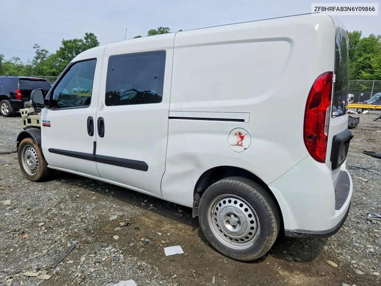 2022 Ram Promaster City Tradesman VIN: ZFBHRFAB3N6Y09866 Lot: 60216346