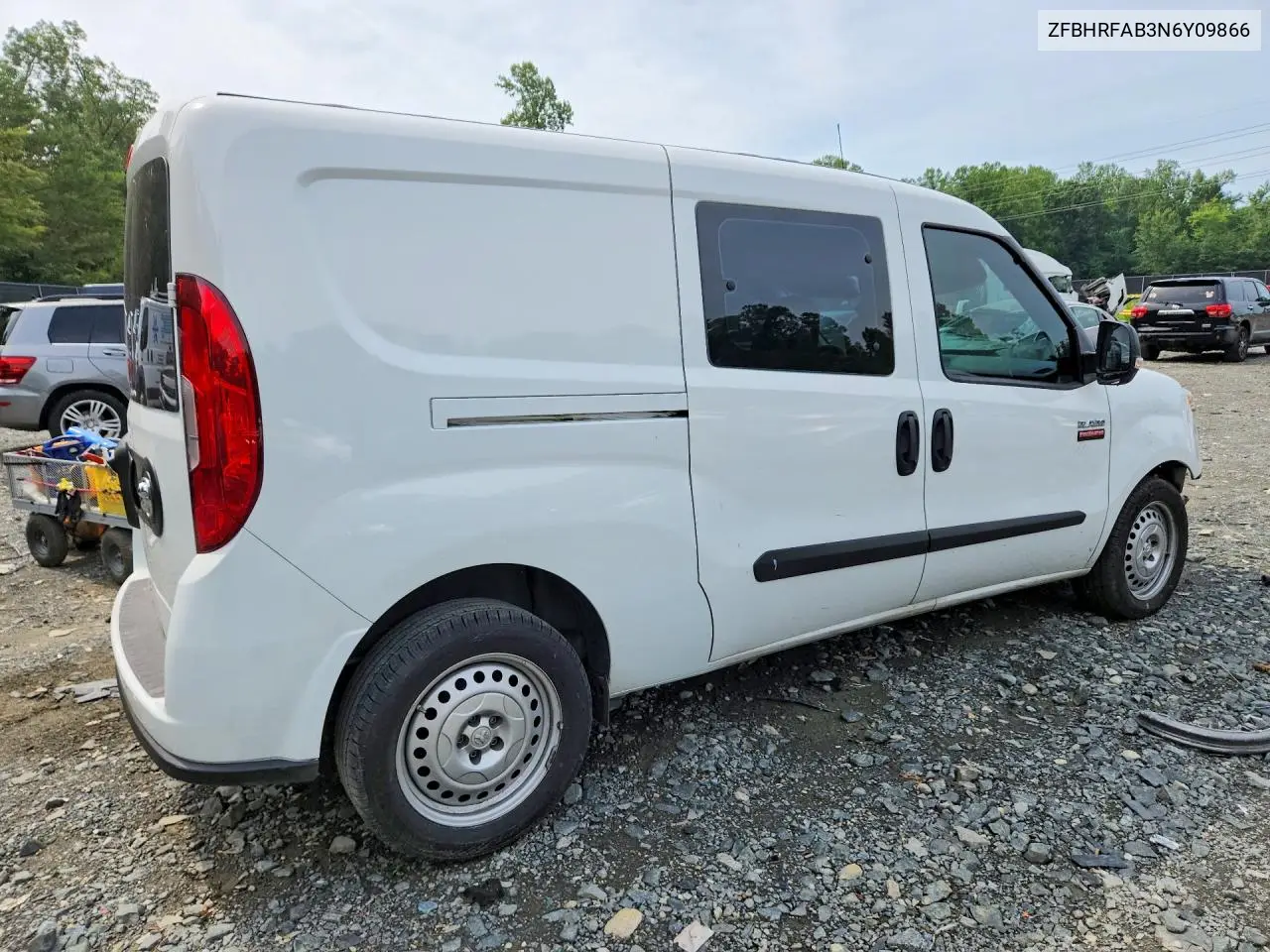 2022 Ram Promaster City Tradesman VIN: ZFBHRFAB3N6Y09866 Lot: 60216346