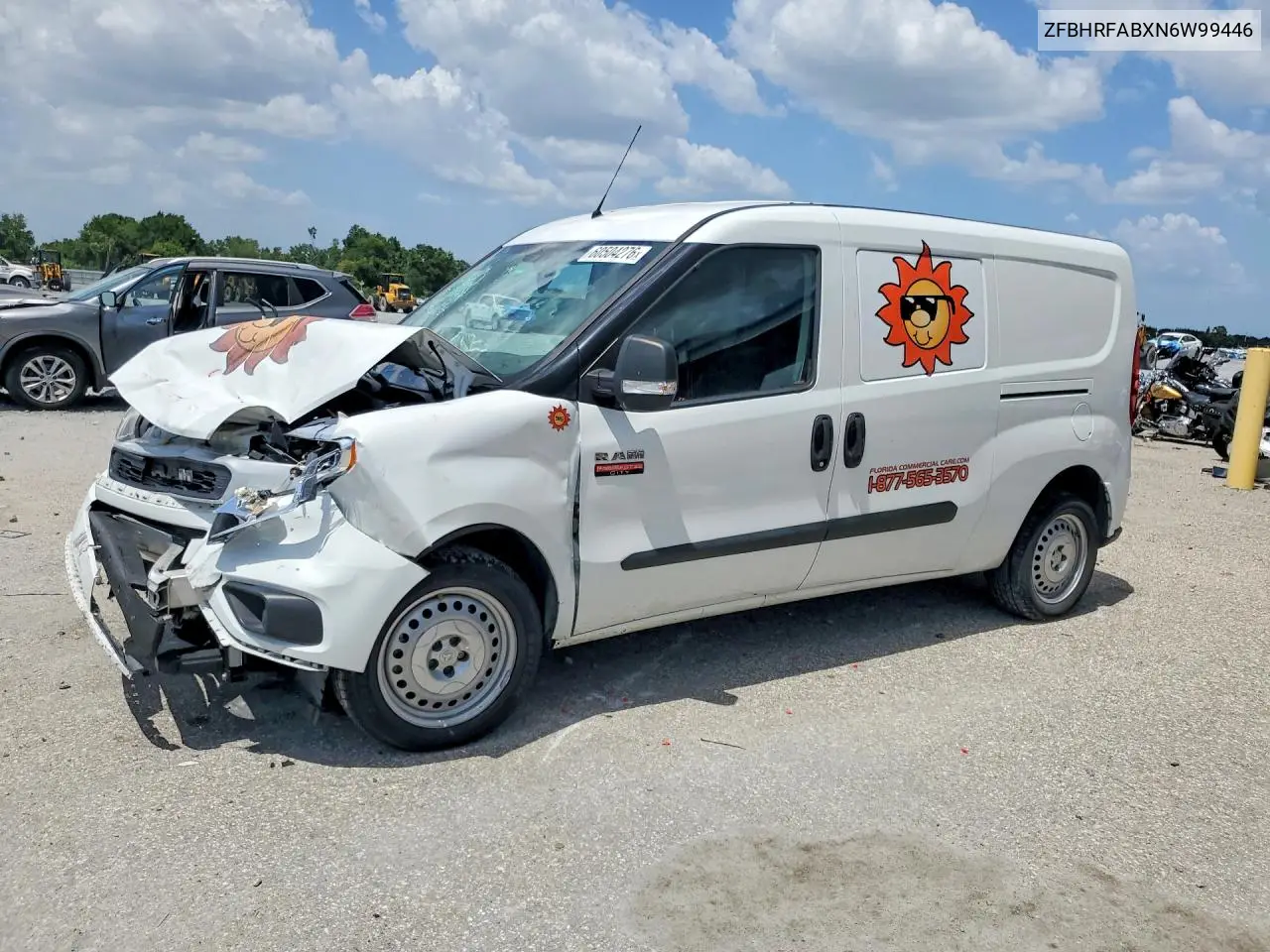 2022 Ram Promaster City Tradesman Delivery Van VIN: ZFBHRFABXN6W99446 Lot: 60504276