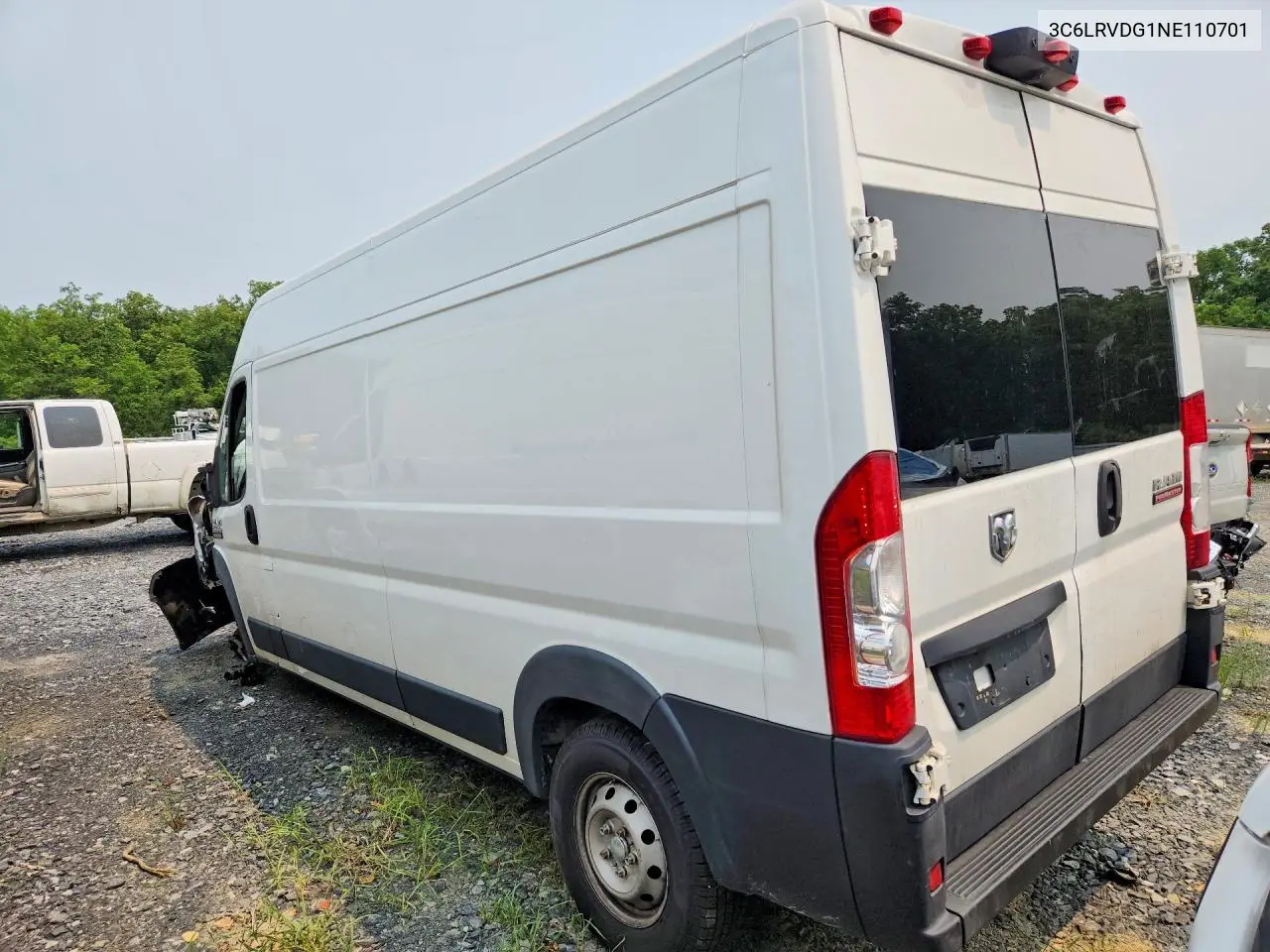 2022 Ram Promaster 2500 Delivery Van VIN: 3C6LRVDG1NE110701 Lot: 60553376