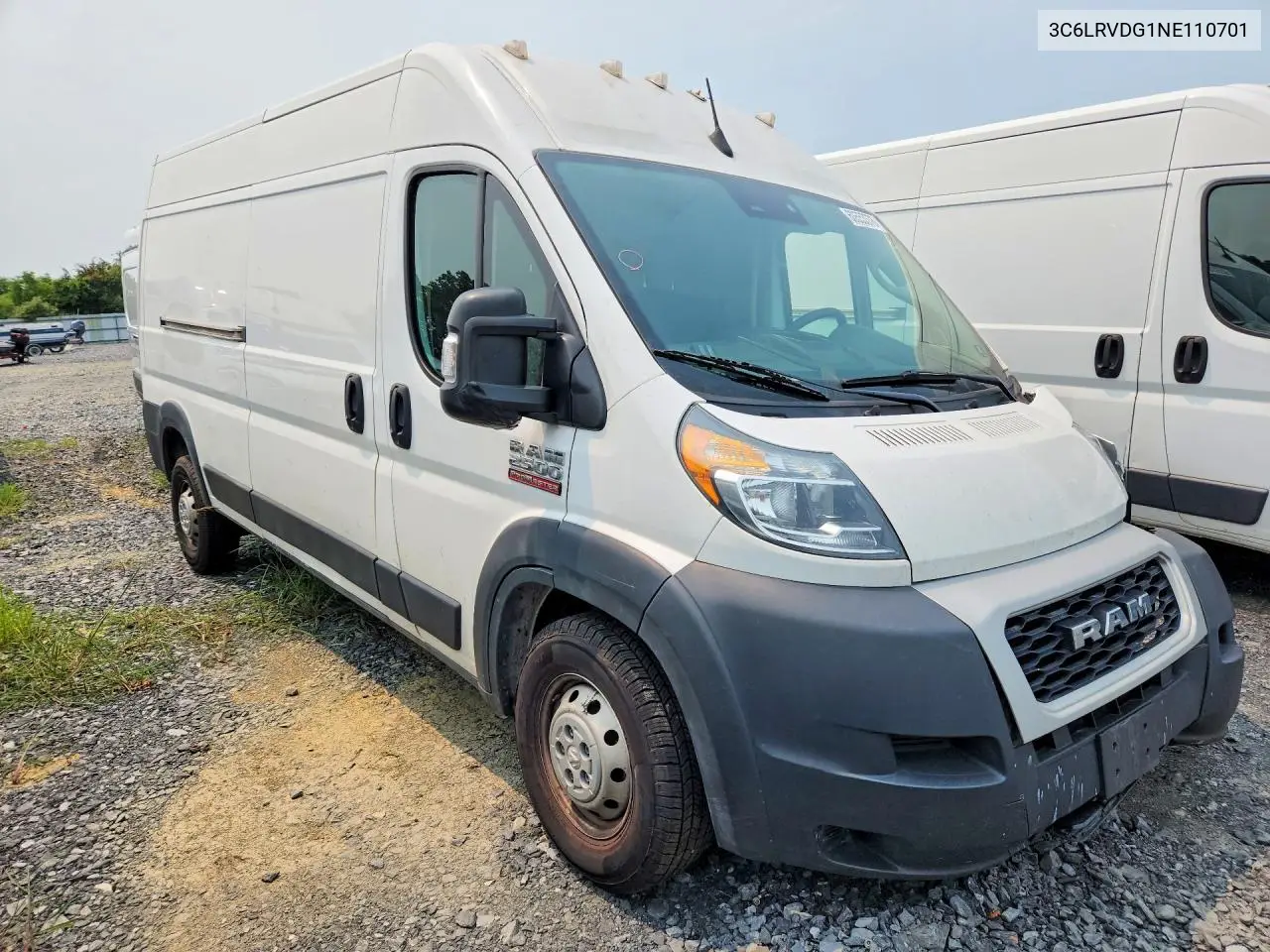 2022 Ram Promaster 2500 Delivery Van VIN: 3C6LRVDG1NE110701 Lot: 60553376