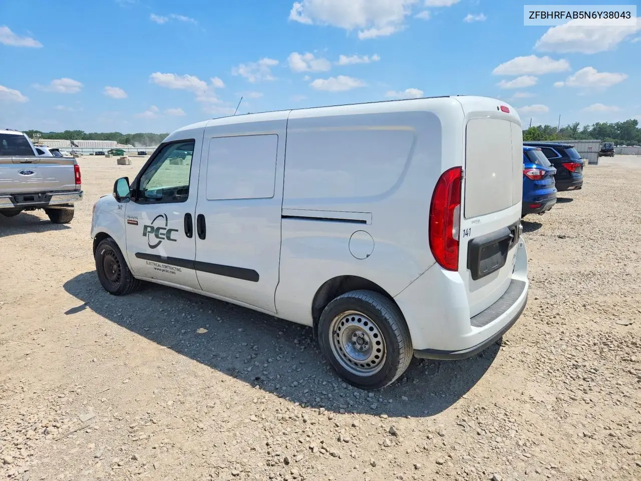 2022 Ram Promaster City Tradesman VIN: ZFBHRFAB5N6Y38043 Lot: 60614036