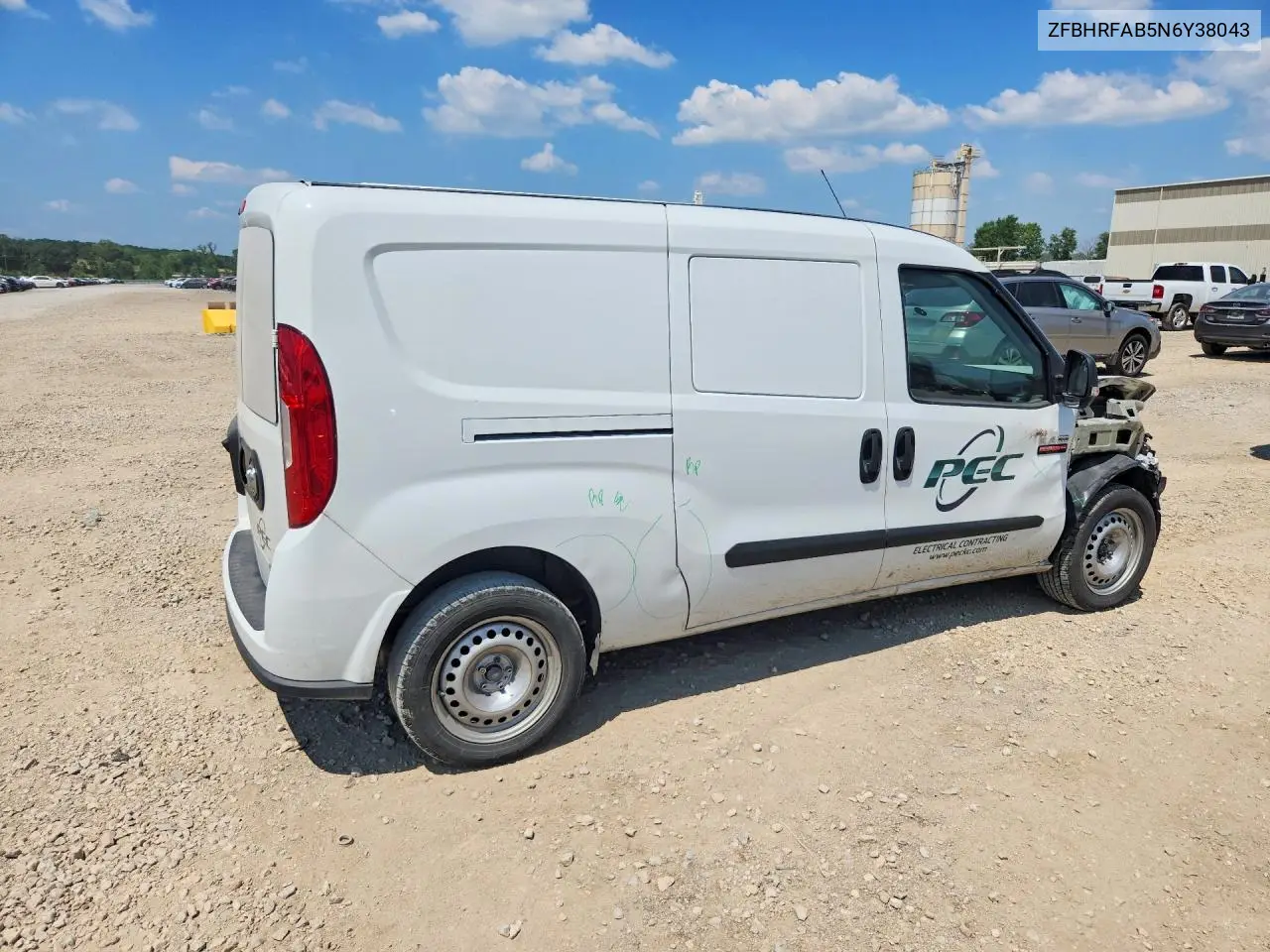 2022 Ram Promaster City Tradesman VIN: ZFBHRFAB5N6Y38043 Lot: 60614036