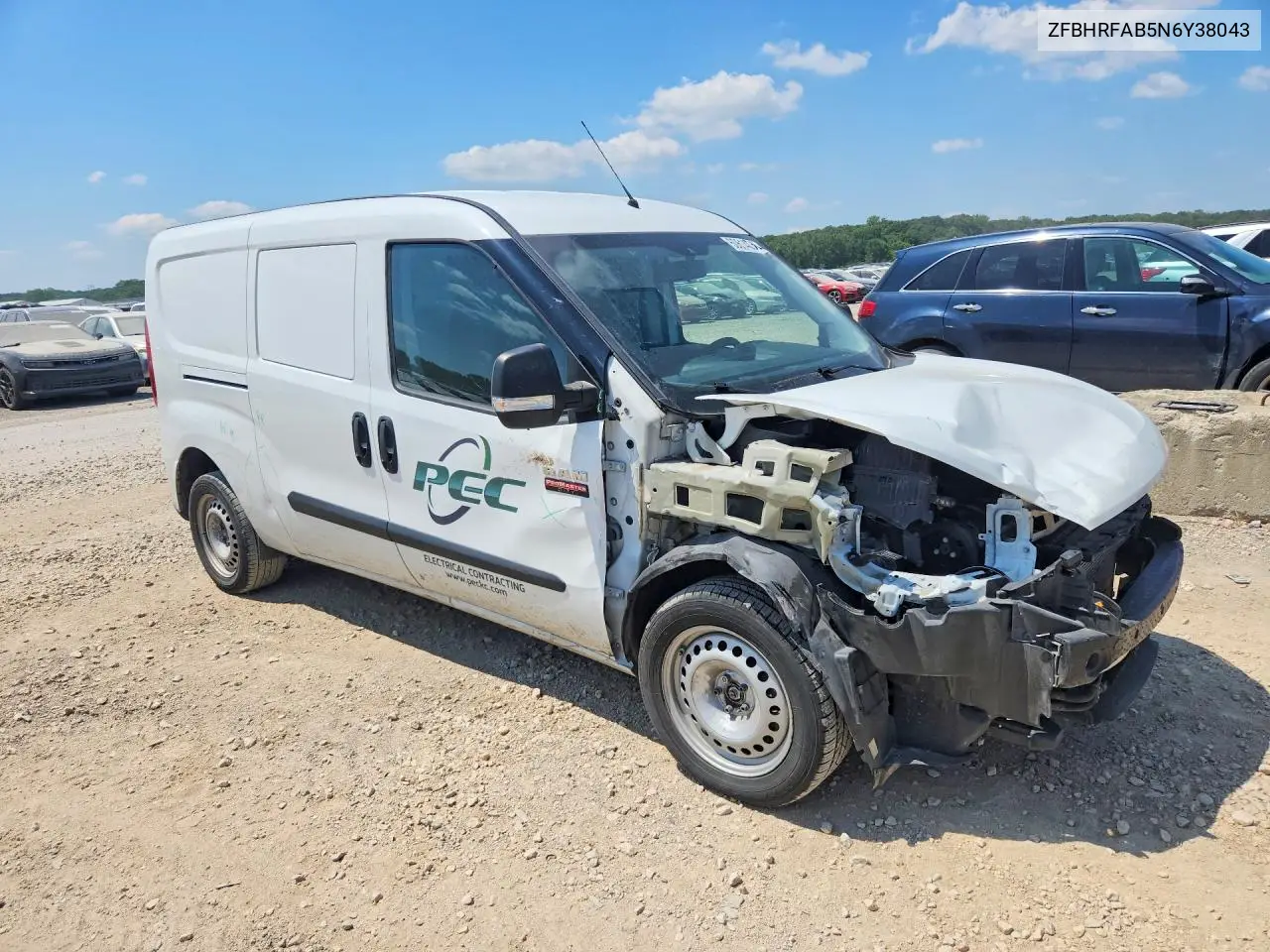 2022 Ram Promaster City Tradesman VIN: ZFBHRFAB5N6Y38043 Lot: 60614036