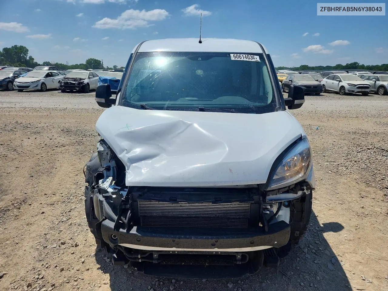 2022 Ram Promaster City Tradesman VIN: ZFBHRFAB5N6Y38043 Lot: 60614036