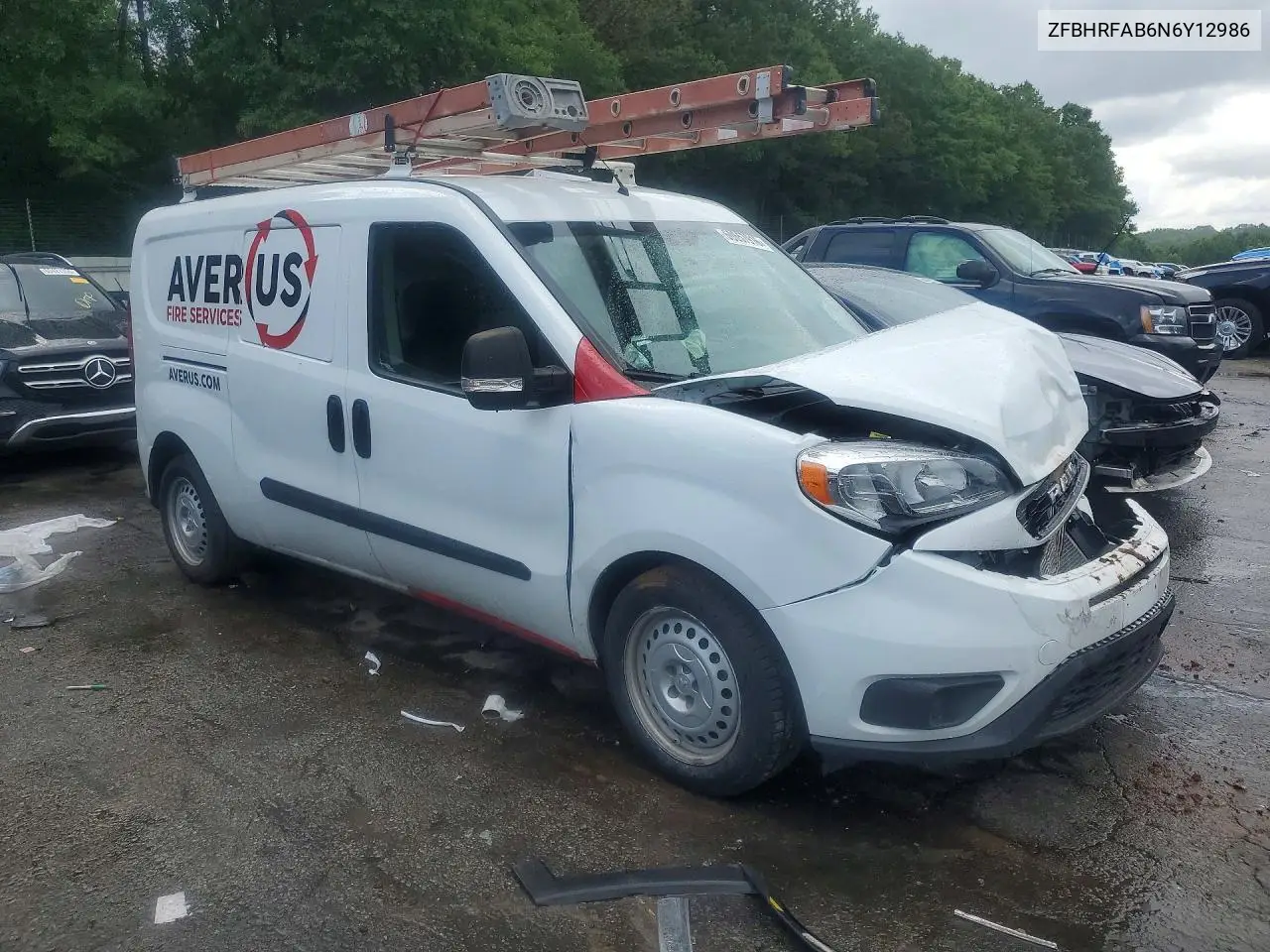 2022 Ram Promaster City Tradesman VIN: ZFBHRFAB6N6Y12986 Lot: 60657916