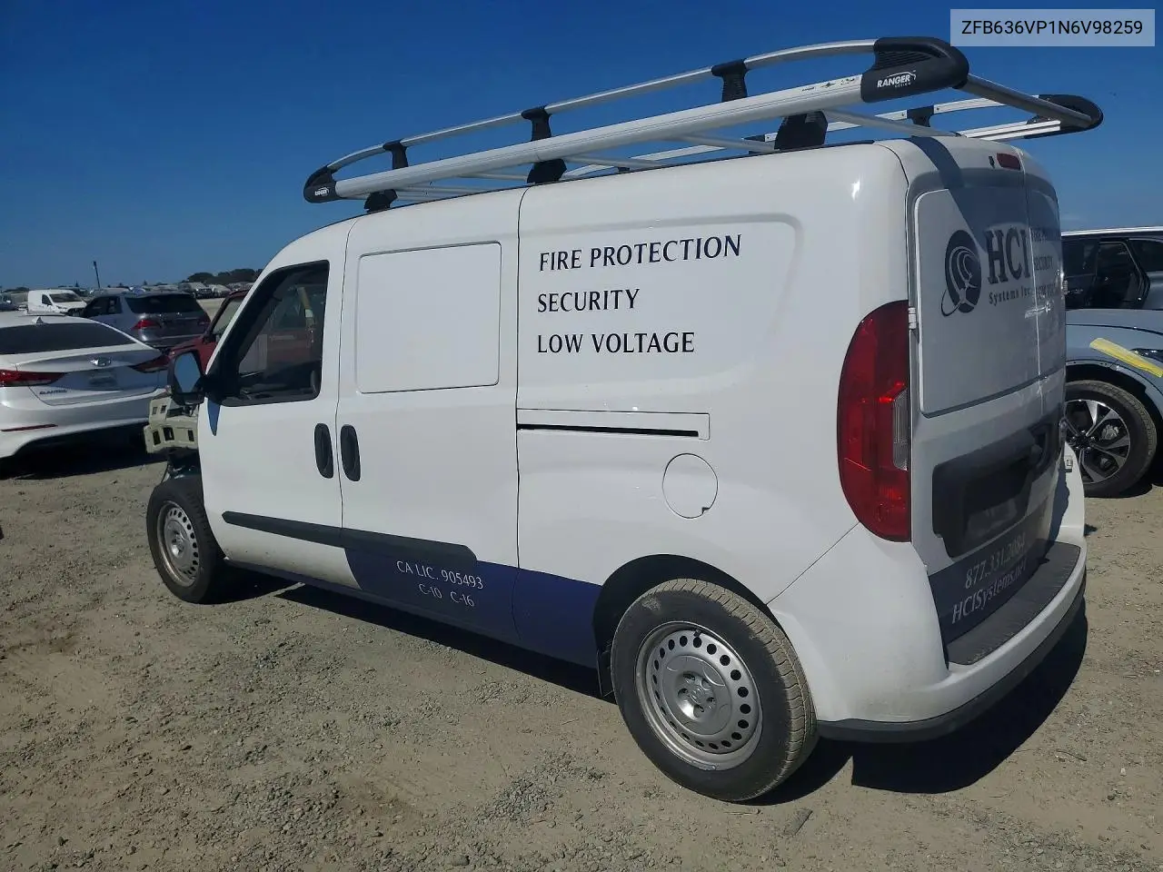 2022 Ram Promaster City Tradesman/Slt VIN: ZFB636VP1N6V98259 Lot: 60883726