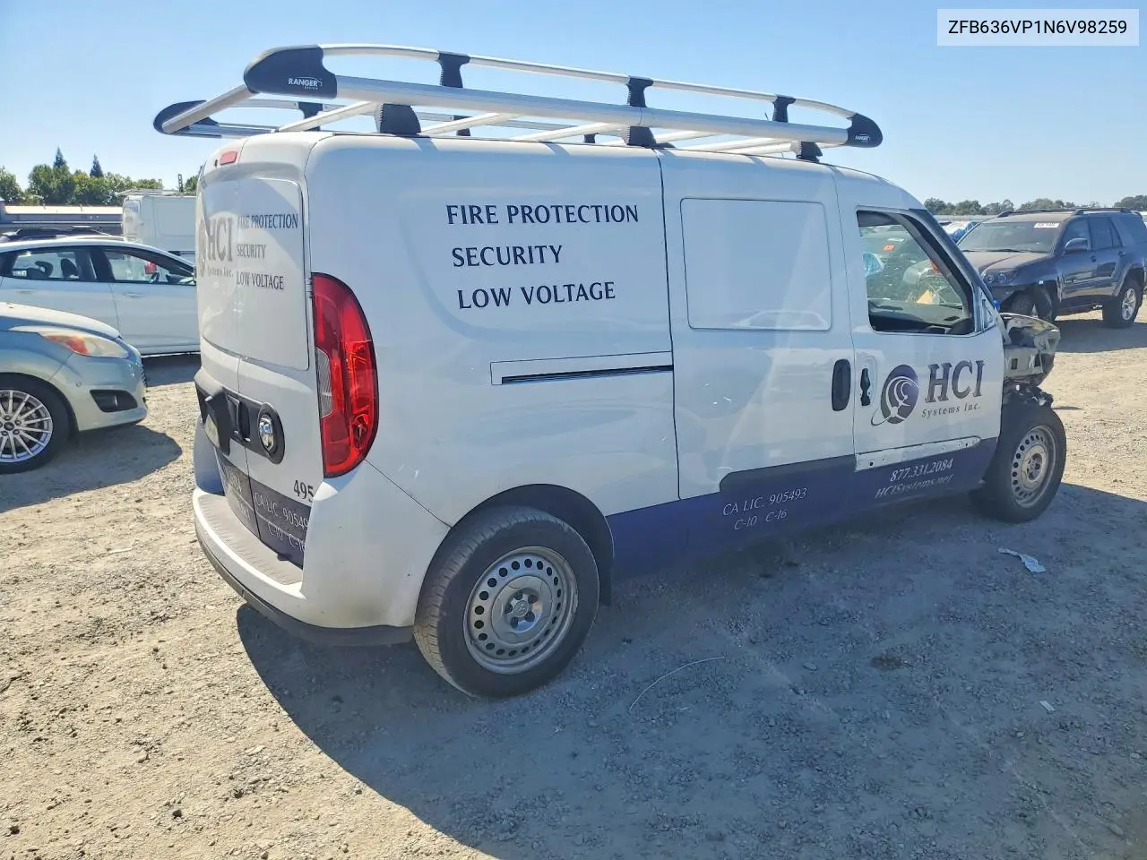 2022 Ram Promaster City Tradesman/Slt VIN: ZFB636VP1N6V98259 Lot: 60883726