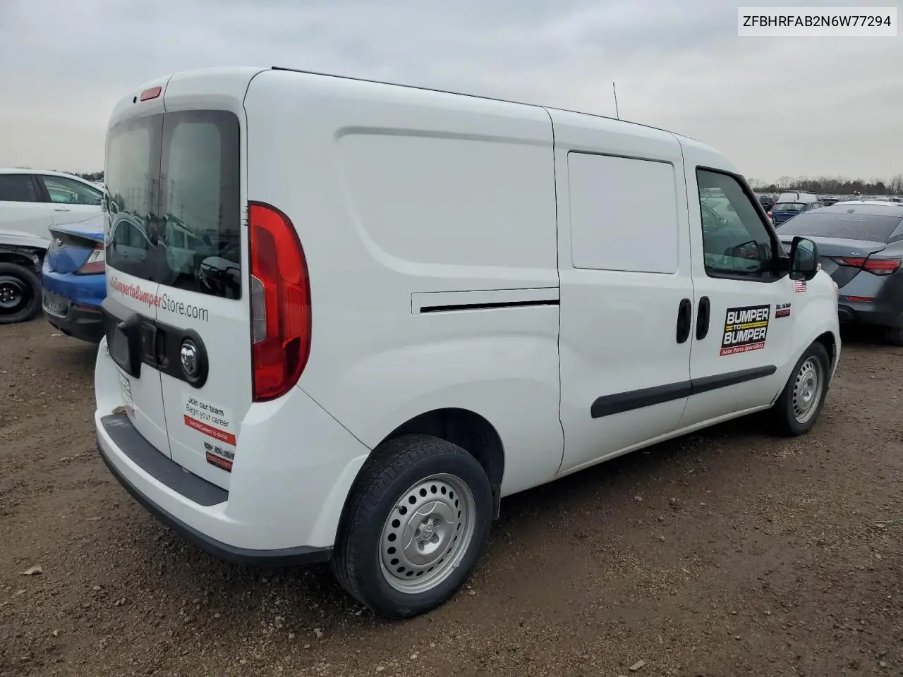 ZFBHRFAB2N6W77294 2022 Ram Promaster City Cargo - R & D - Pri Fleet