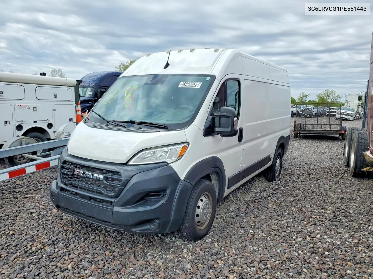 2023 Ram Promaster 2500 2500 High VIN: 3C6LRVCG1PE551443 Lot: 51600526