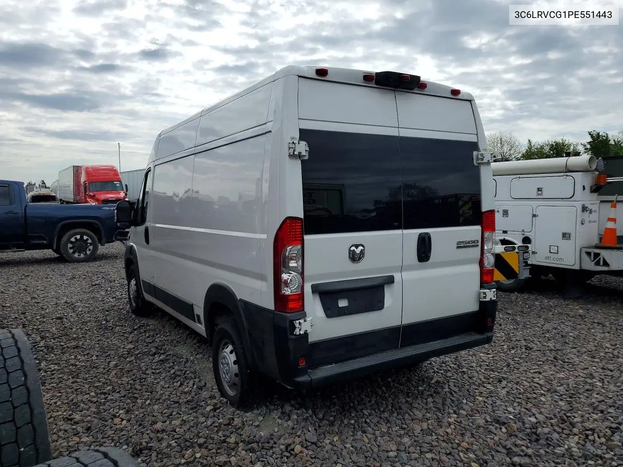 2023 Ram Promaster 2500 2500 High VIN: 3C6LRVCG1PE551443 Lot: 51600526