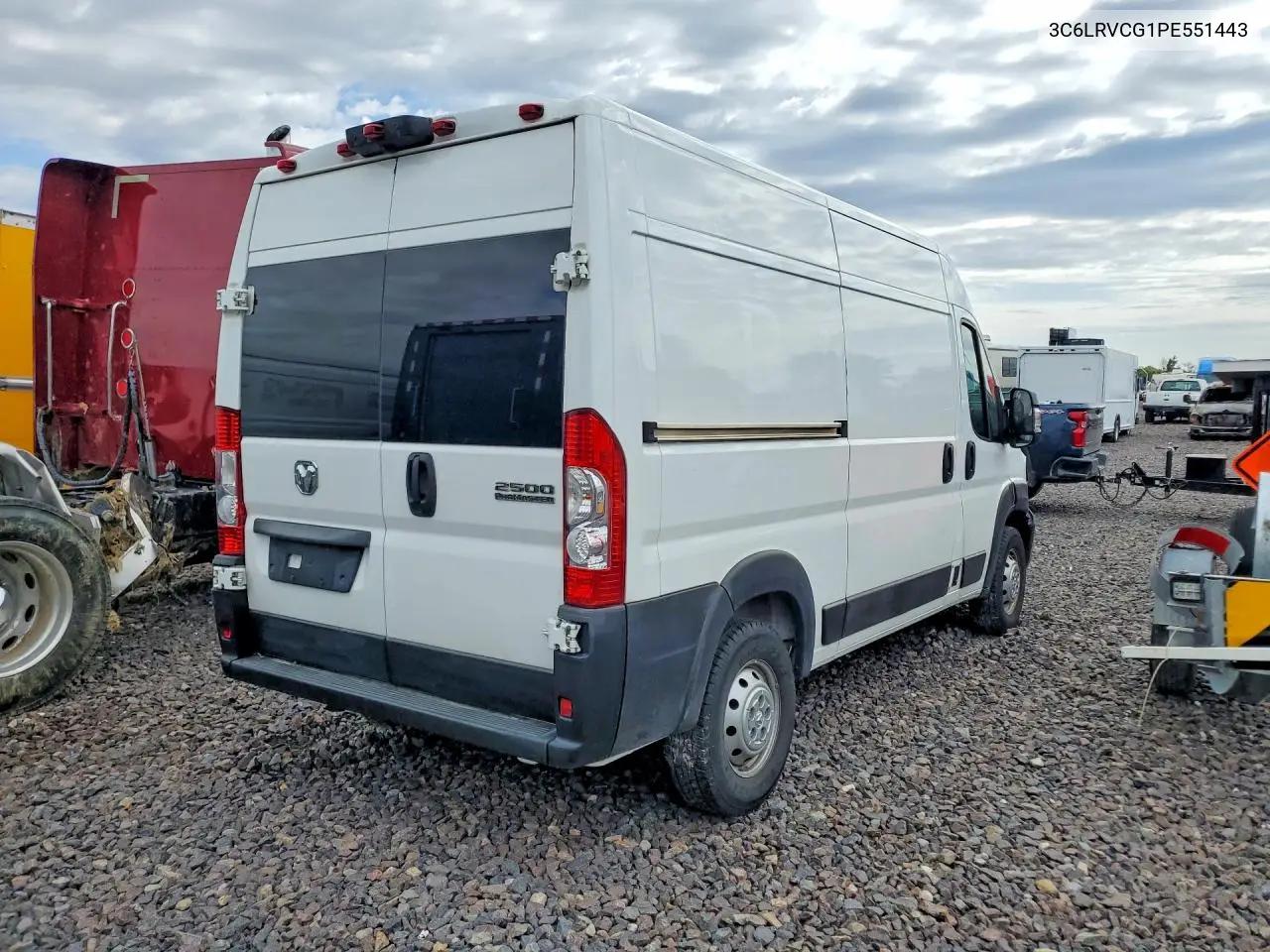 2023 Ram Promaster 2500 2500 High VIN: 3C6LRVCG1PE551443 Lot: 51600526