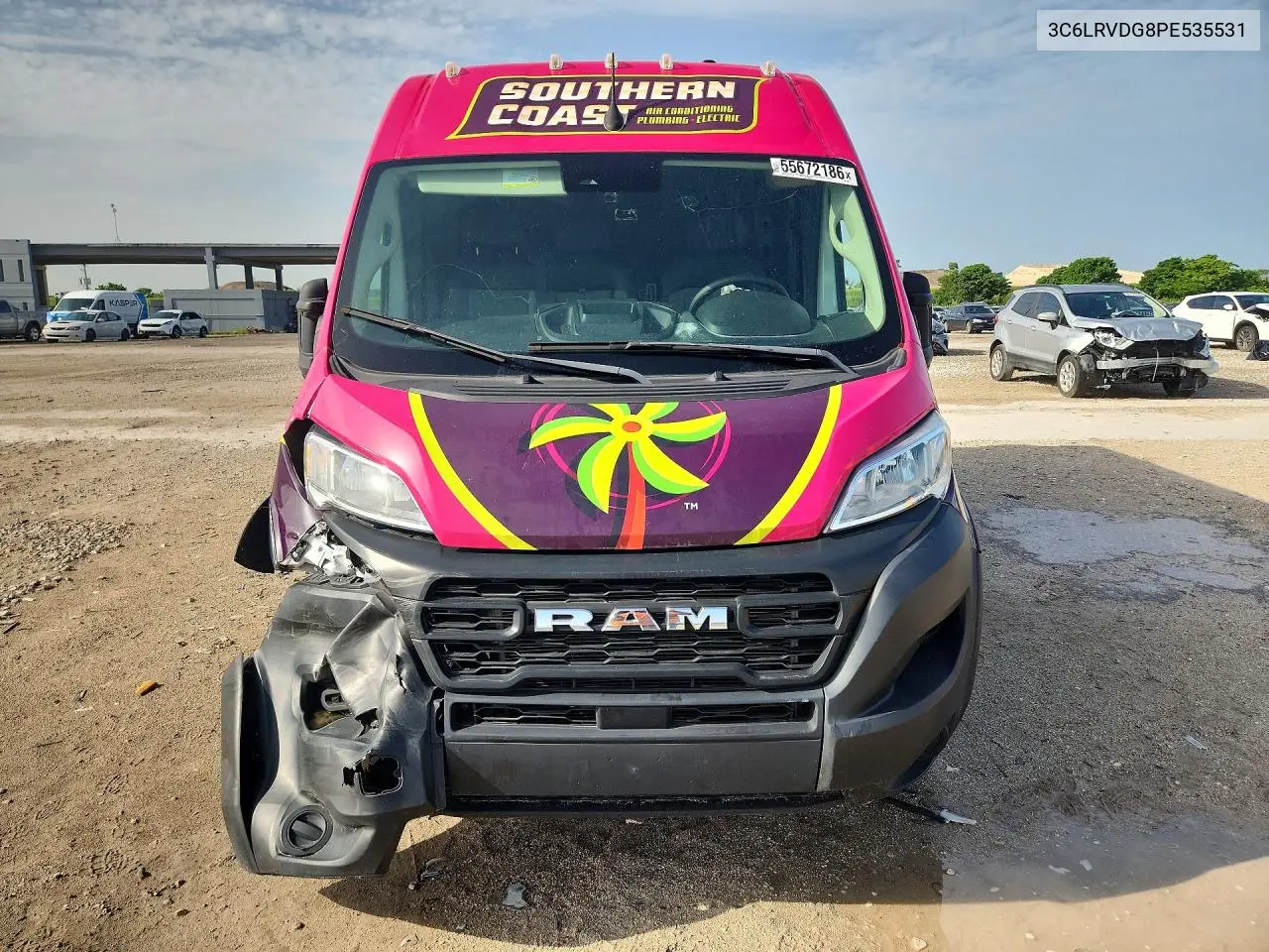 2023 Ram Promaster 2500 2500 High VIN: 3C6LRVDG8PE535531 Lot: 55672186