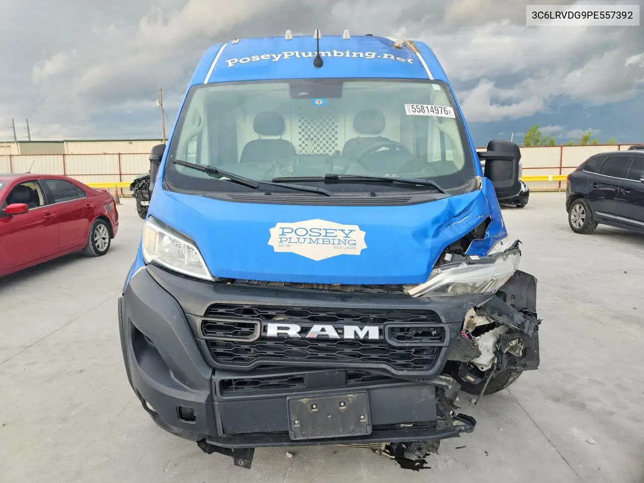 2023 Ram Promaster 2500 2500 High VIN: 3C6LRVDG9PE557392 Lot: 55814976