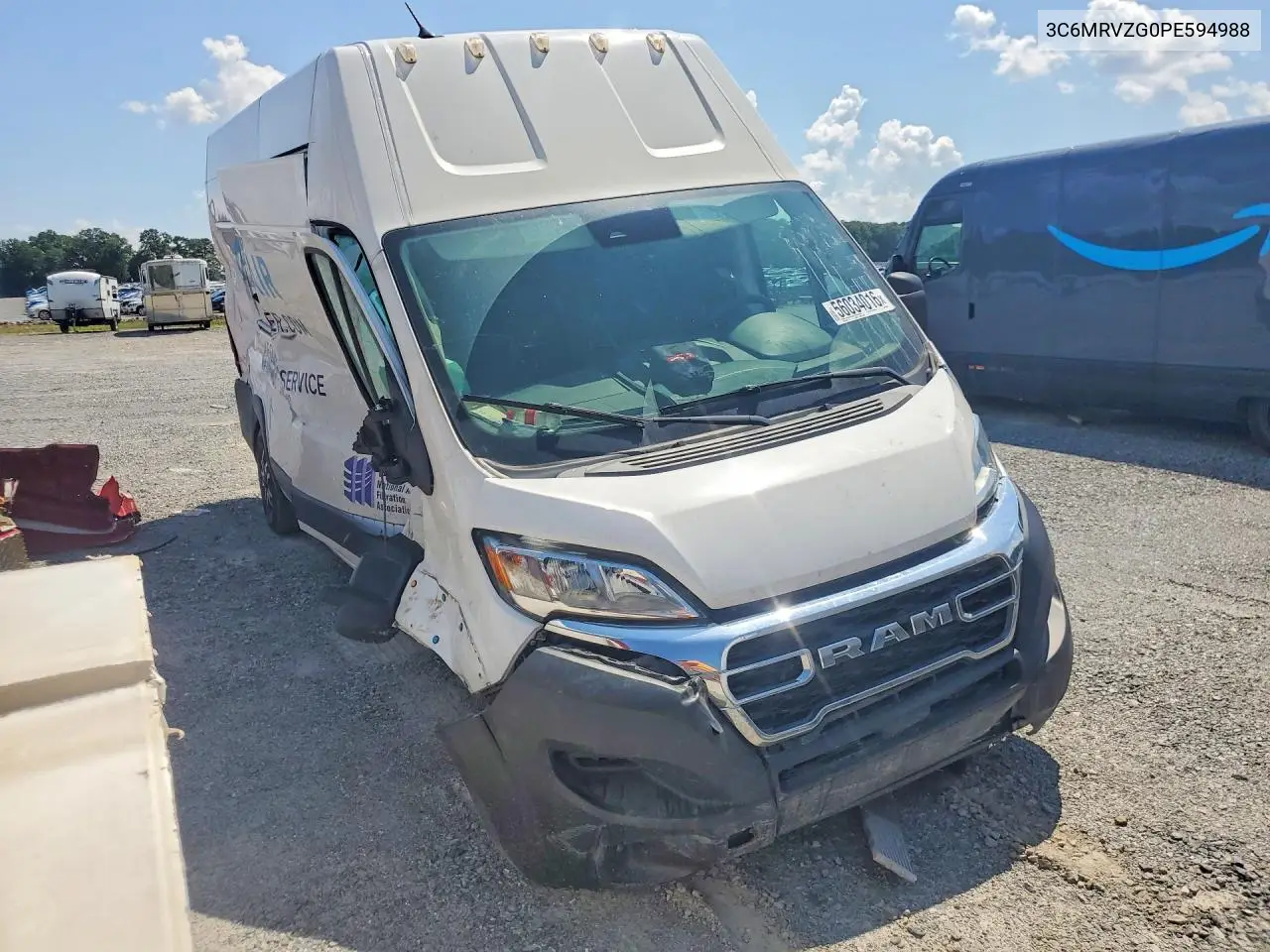 2023 Ram Promaster 3500 3500 Super High VIN: 3C6MRVZG0PE594988 Lot: 56034016