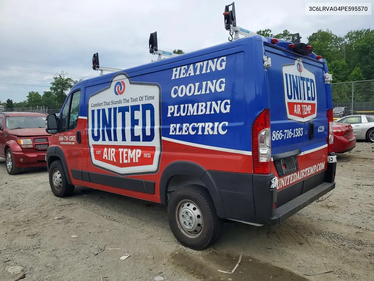 2023 Ram Promaster 1500 1500 Standard VIN: 3C6LRVAG4PE595570 Lot: 57857496