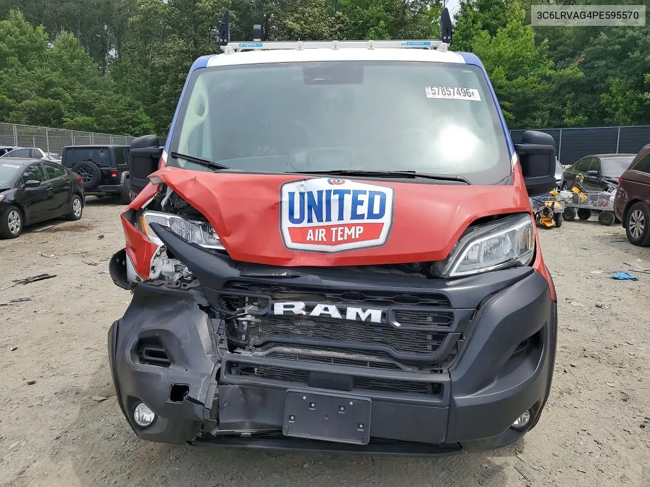 2023 Ram Promaster 1500 1500 Standard VIN: 3C6LRVAG4PE595570 Lot: 57857496