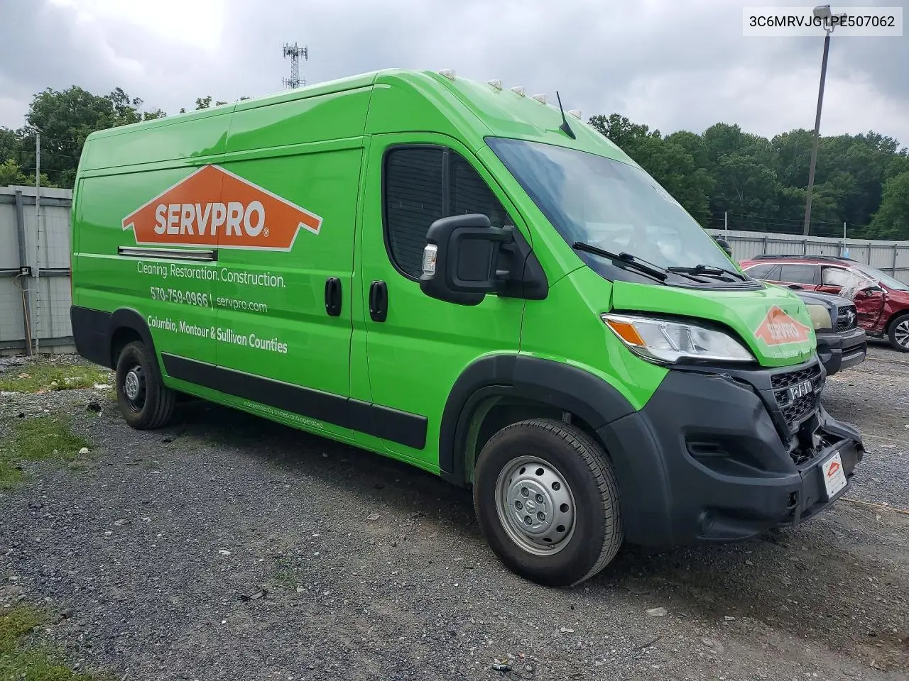 2023 Ram Promaster 3500 3500 High VIN: 3C6MRVJG1PE507062 Lot: 60128066