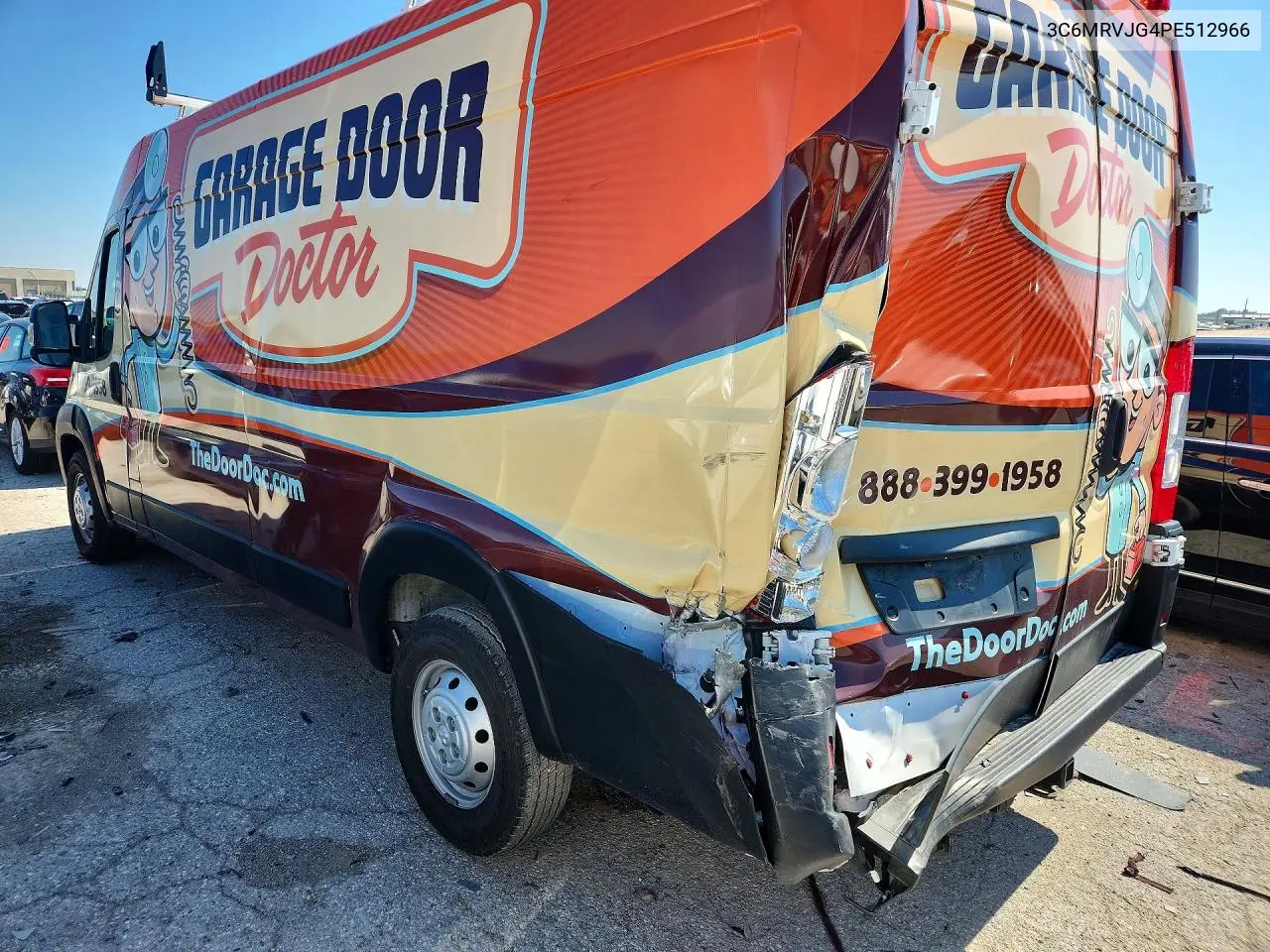 2023 Ram Promaster 3500 3500 High VIN: 3C6MRVJG4PE512966 Lot: 60763446