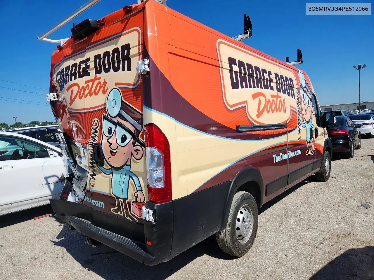 2023 Ram Promaster 3500 3500 High VIN: 3C6MRVJG4PE512966 Lot: 60763446