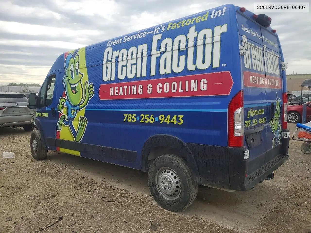 2024 Ram Promaster 2500 Delivery Van VIN: 3C6LRVDG6RE106407 Lot: 57765786