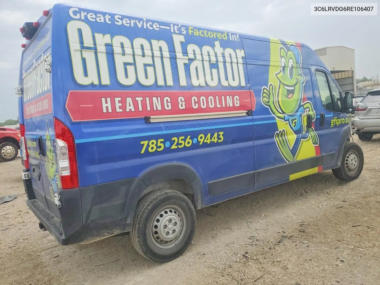2024 Ram Promaster 2500 Delivery Van VIN: 3C6LRVDG6RE106407 Lot: 57765786