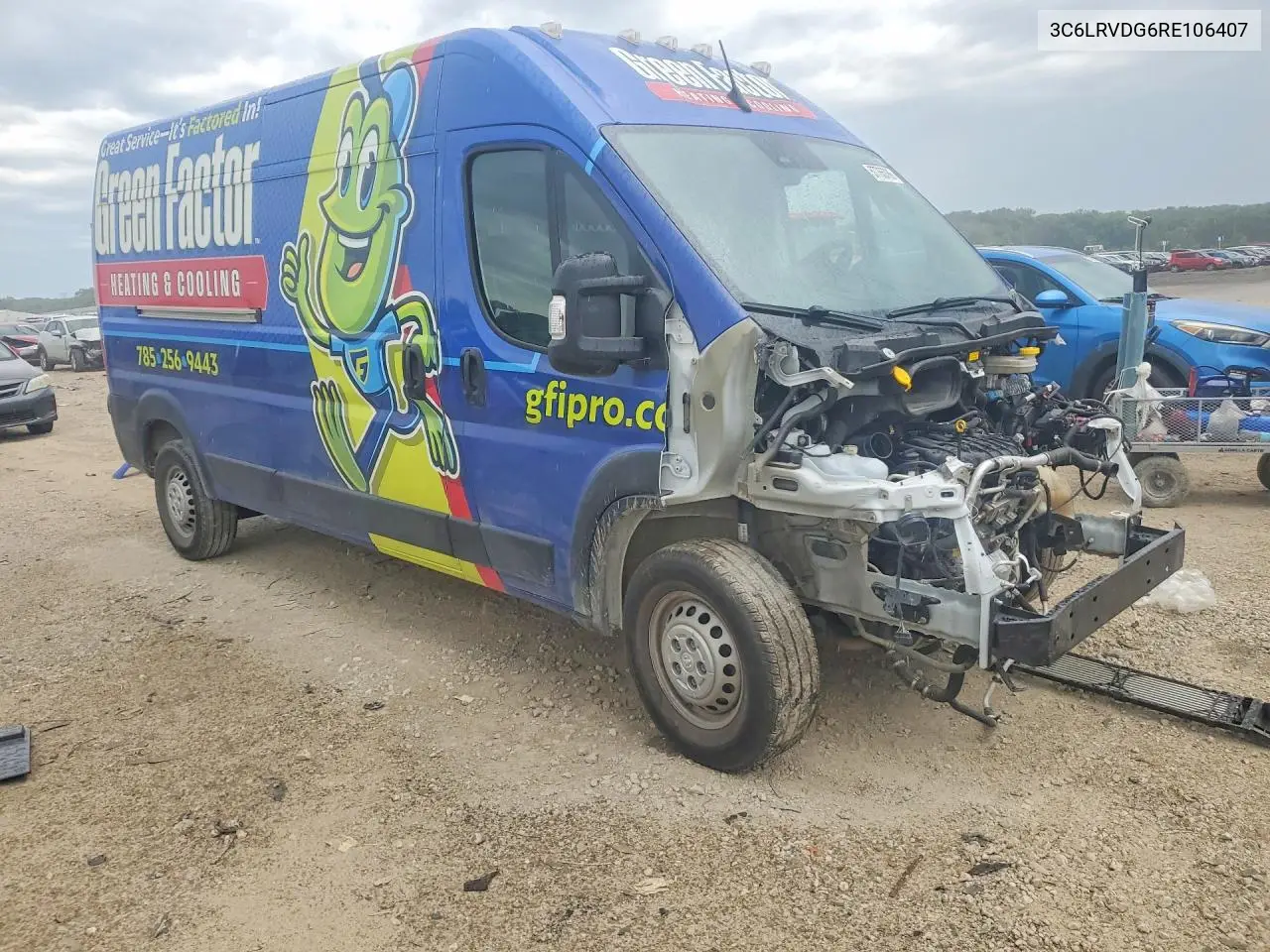 2024 Ram Promaster 2500 Delivery Van VIN: 3C6LRVDG6RE106407 Lot: 57765786