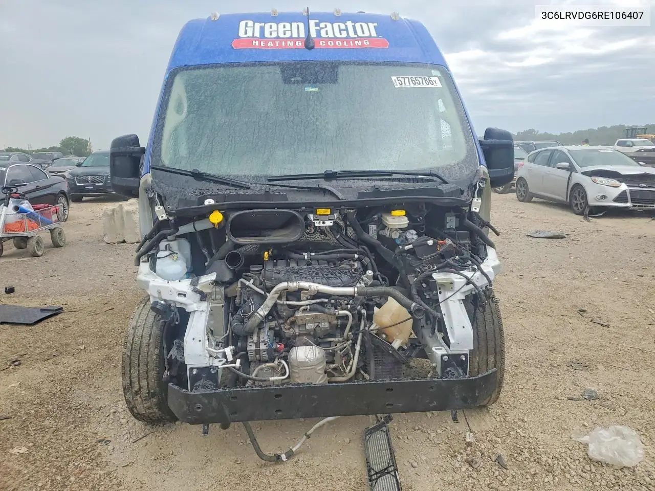 2024 Ram Promaster 2500 Delivery Van VIN: 3C6LRVDG6RE106407 Lot: 57765786