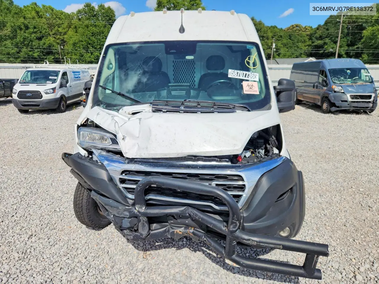 2024 Ram Promaster 3500 3500 High VIN: 3C6MRVJG7RE138372 Lot: 58707736